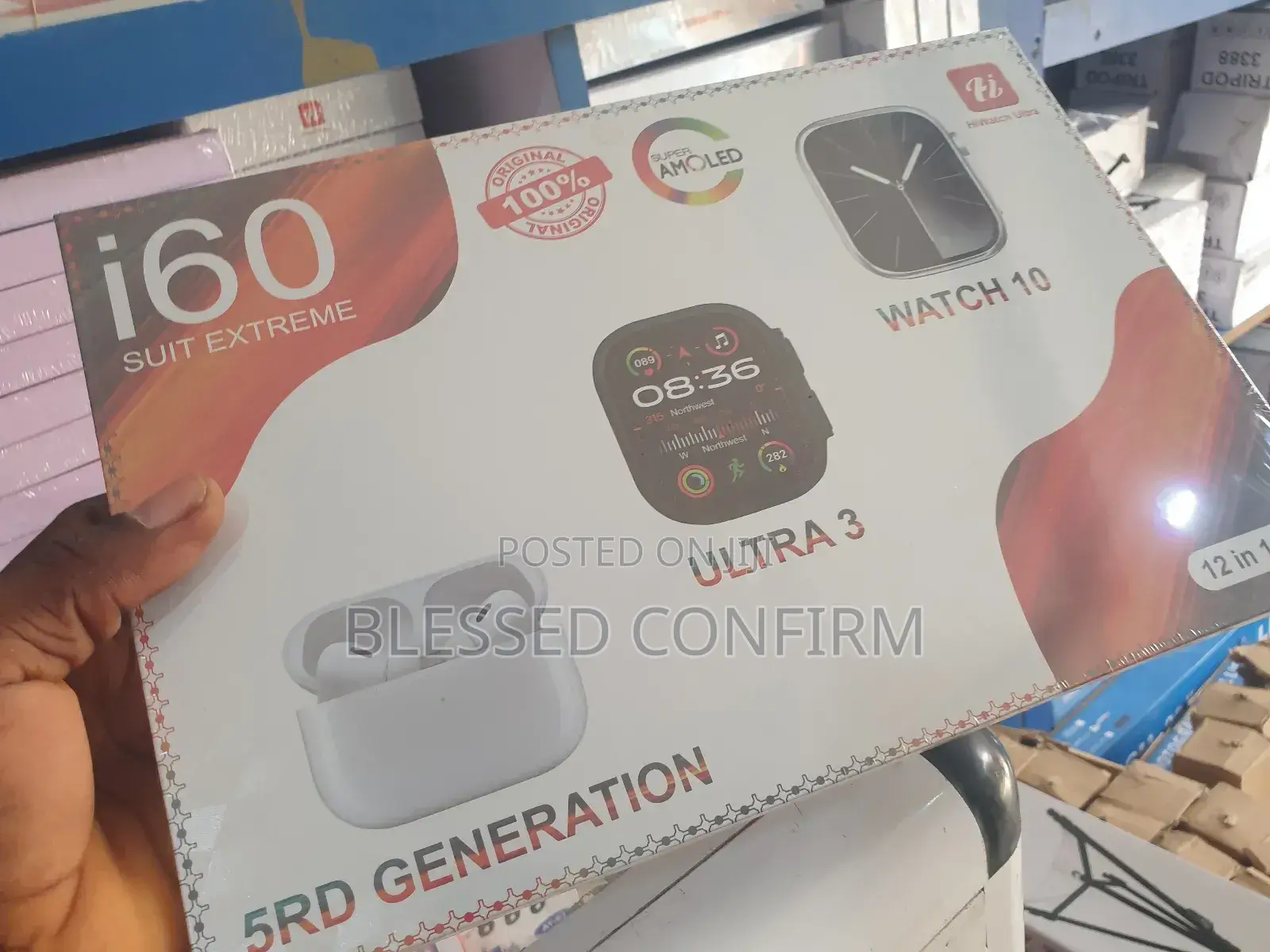 Brand New I60 Suit Extreme 2 Smart Watch 12in1 + Bt Earpod