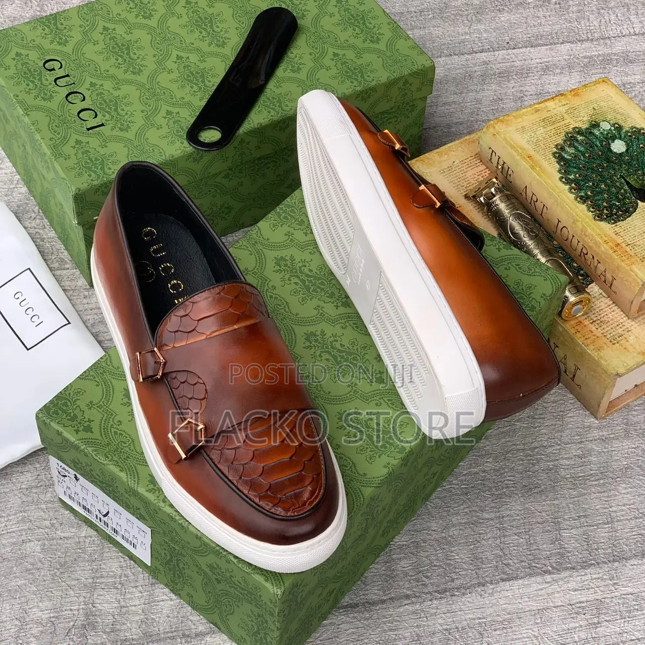 Original Gucci Casual Leather Sneakers