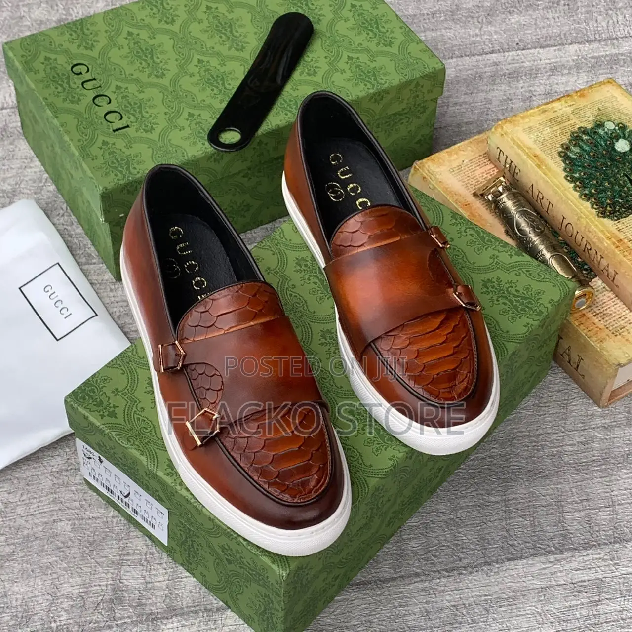 Original Gucci Casual Leather Sneakers