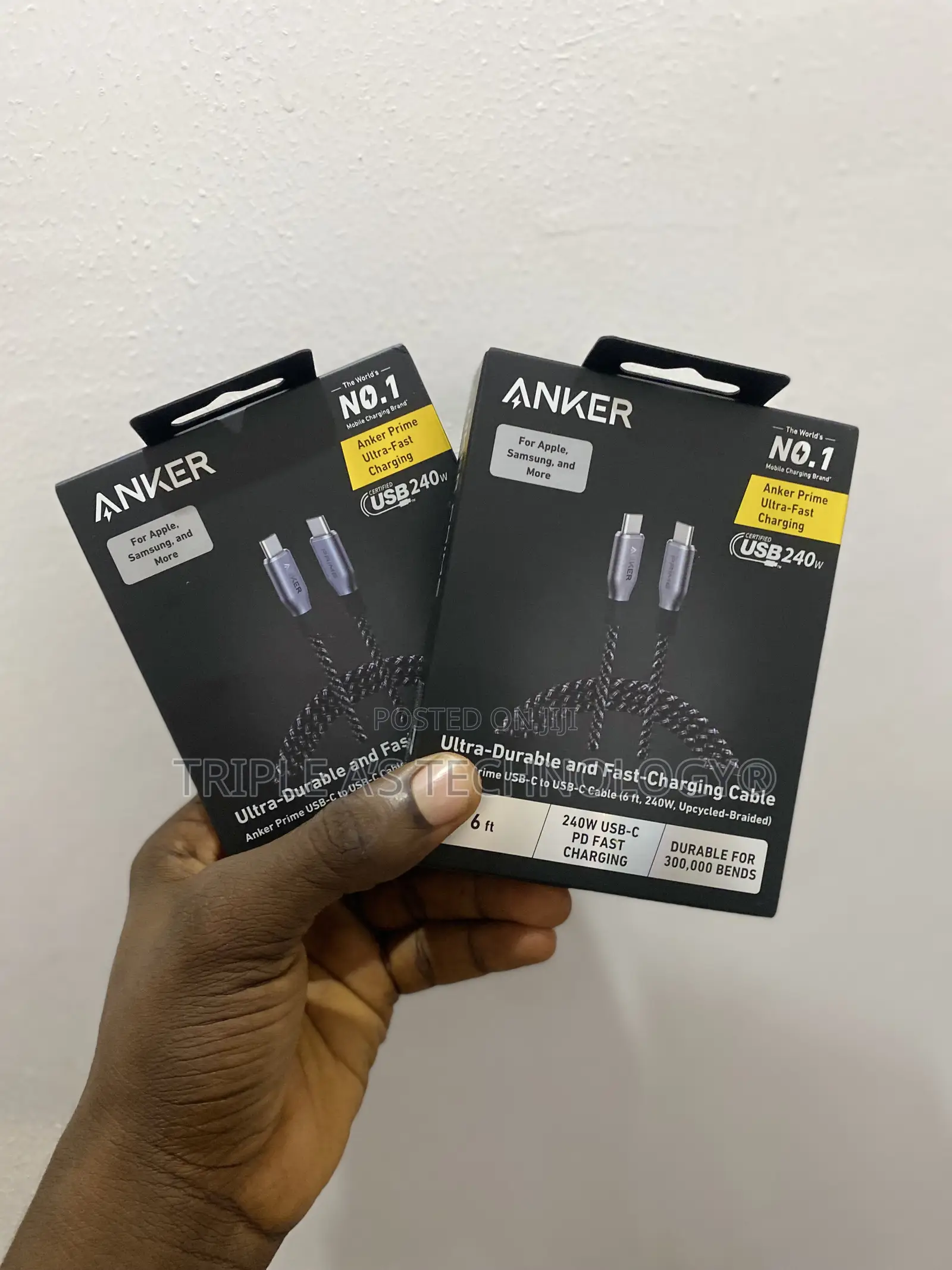 Authentic Anker Prime Usb C to Usb C 240w Fast Charging Cable
