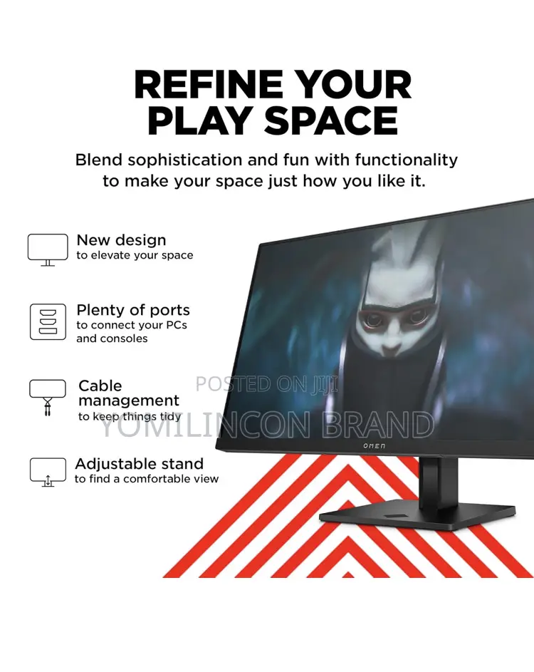 Hp Omen 23.8" FHD 165hz Gaming Monitor,