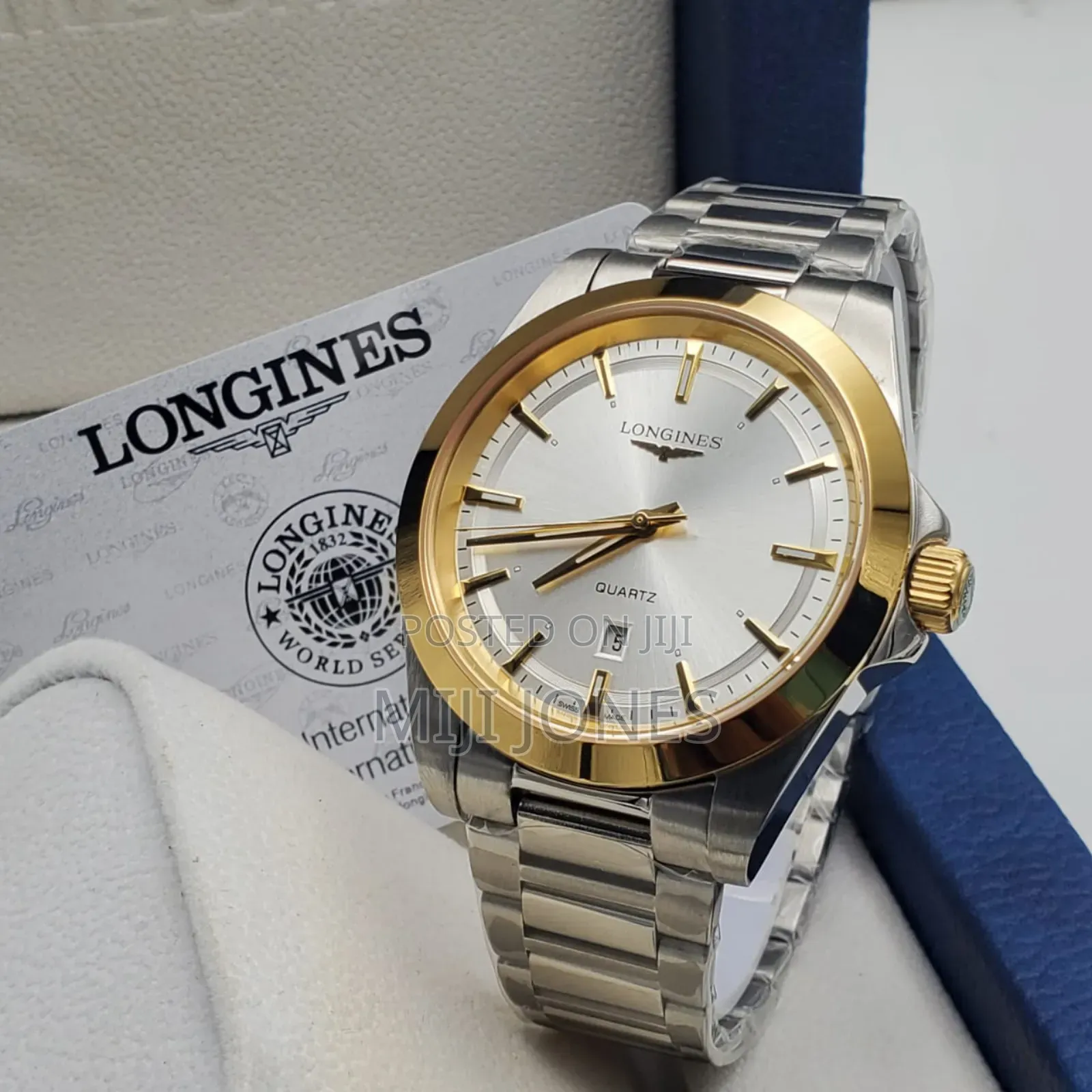 Longines Watch for Men - Battery Powered, Chain Strap