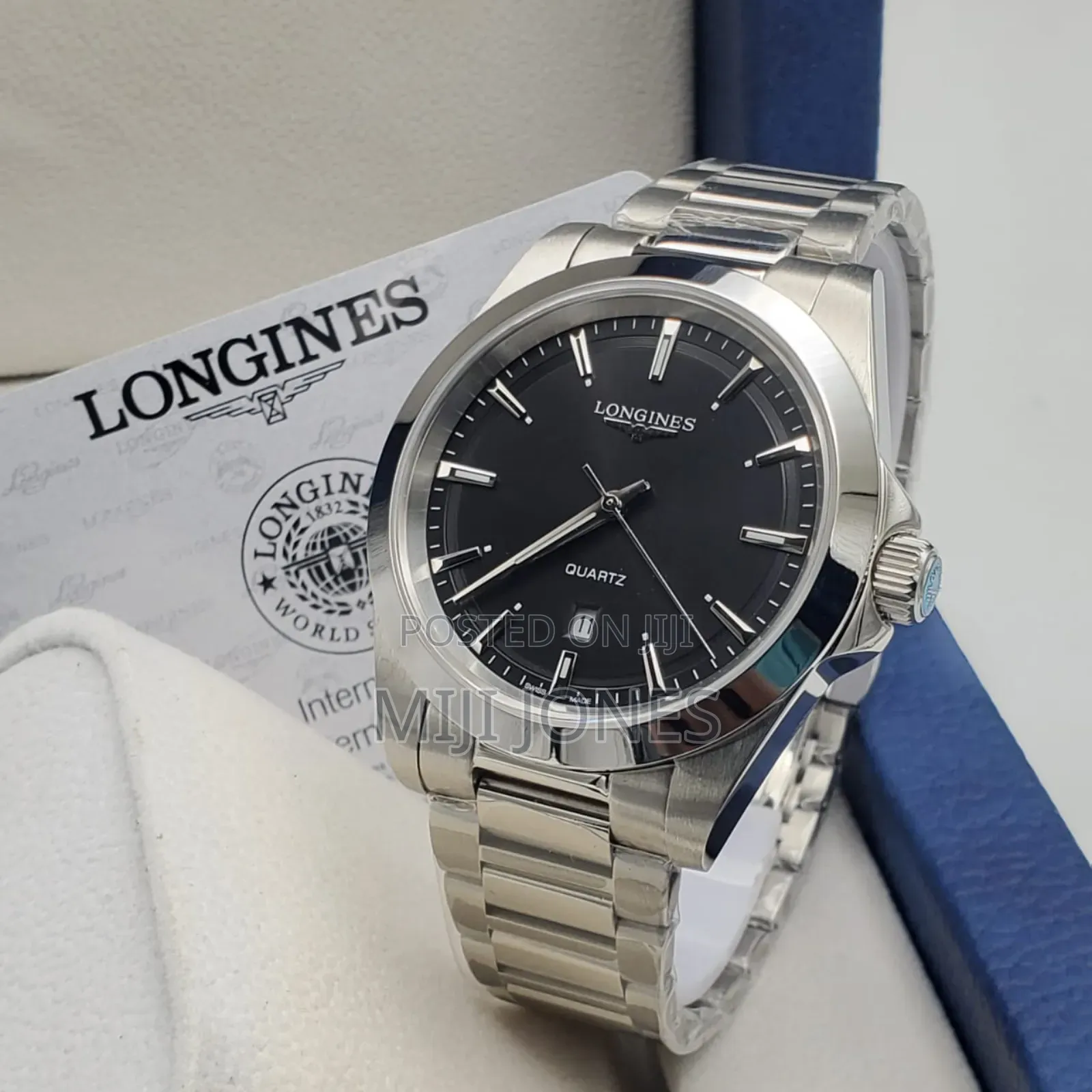 Longines Watch for Men - Battery Powered, Chain Strap