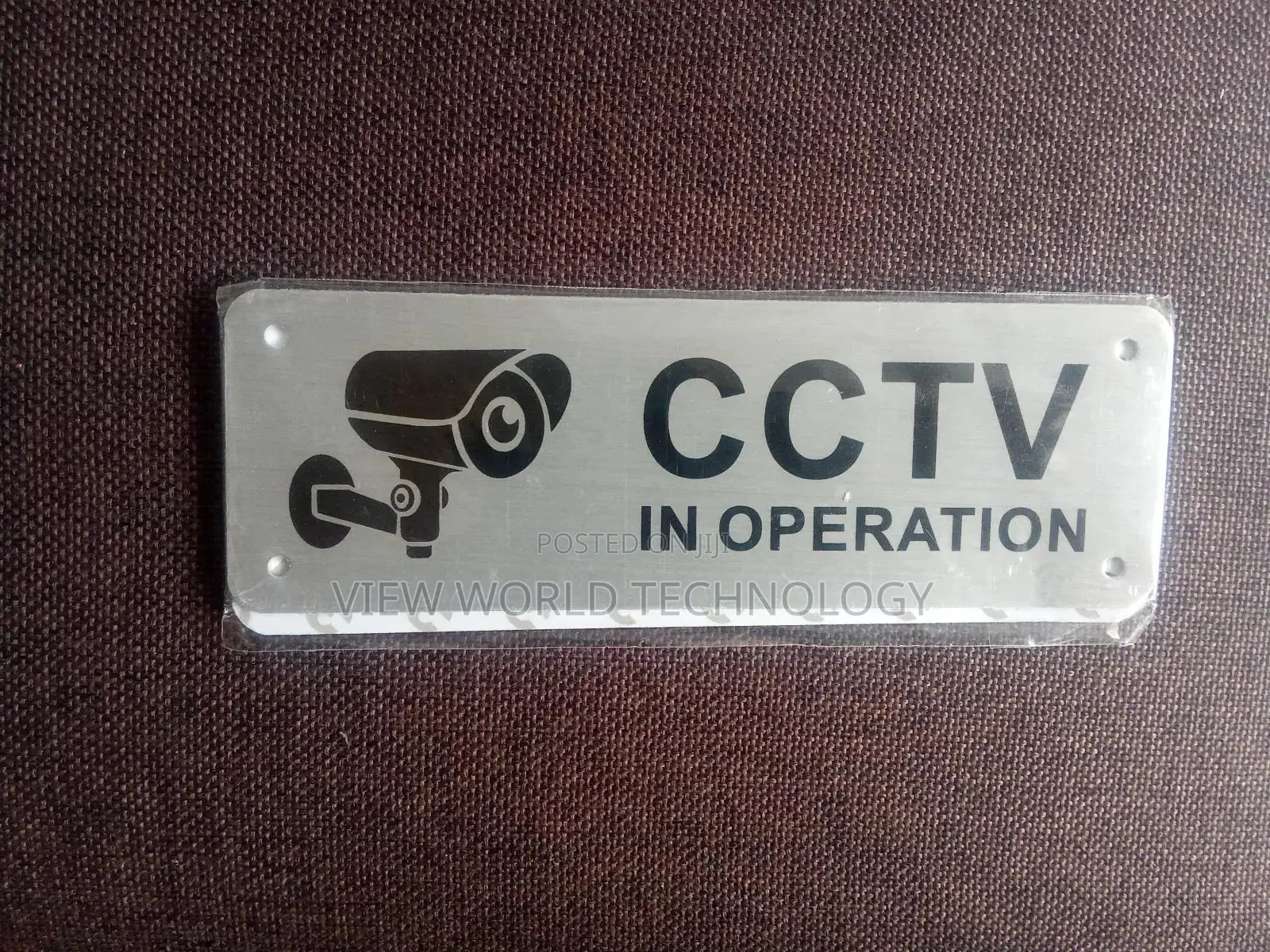 2-pack Cctv Security Camera Warning Signs