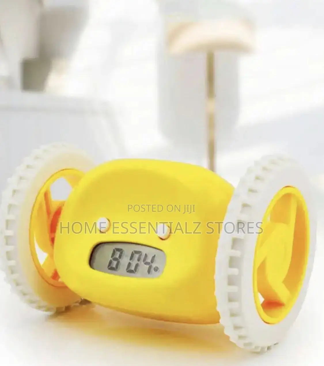 Digital Alarm Clock With Wheels - For Heavy Sleepers