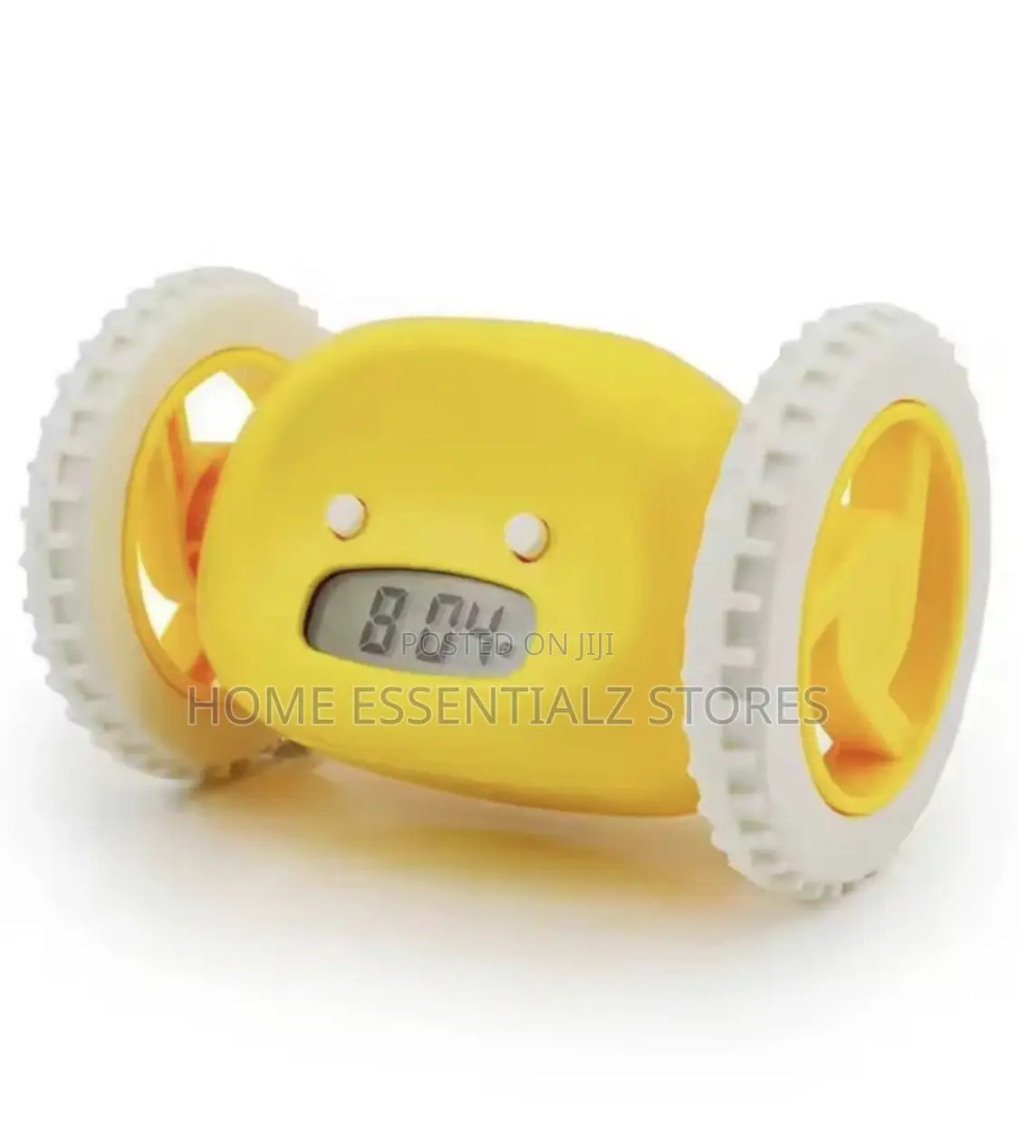 Digital Alarm Clock With Wheels - For Heavy Sleepers