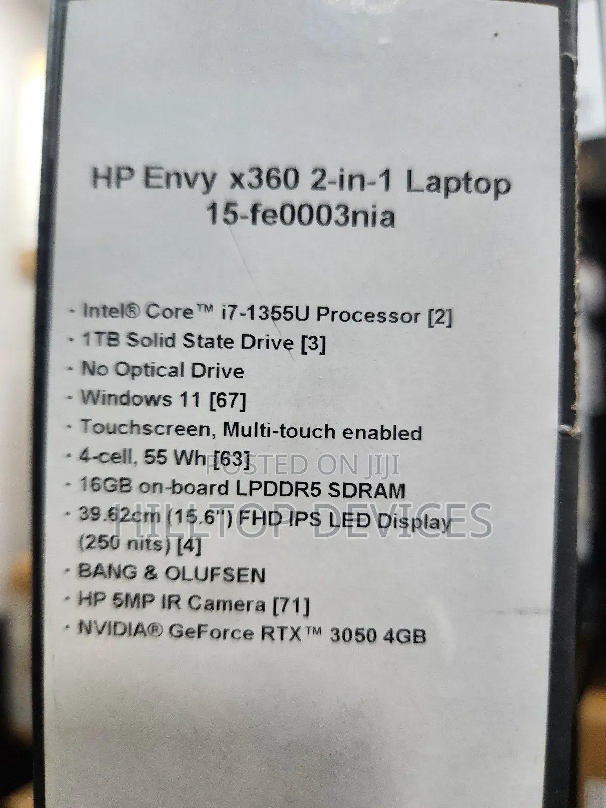 New Laptop HP Envy 15 16GB Intel Core I7 SSD 1T