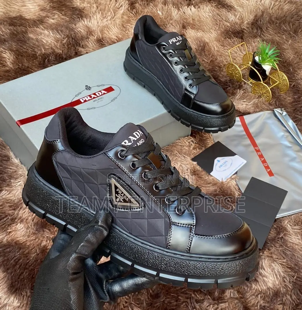 Prada Milano Luxury Laced Sneakers