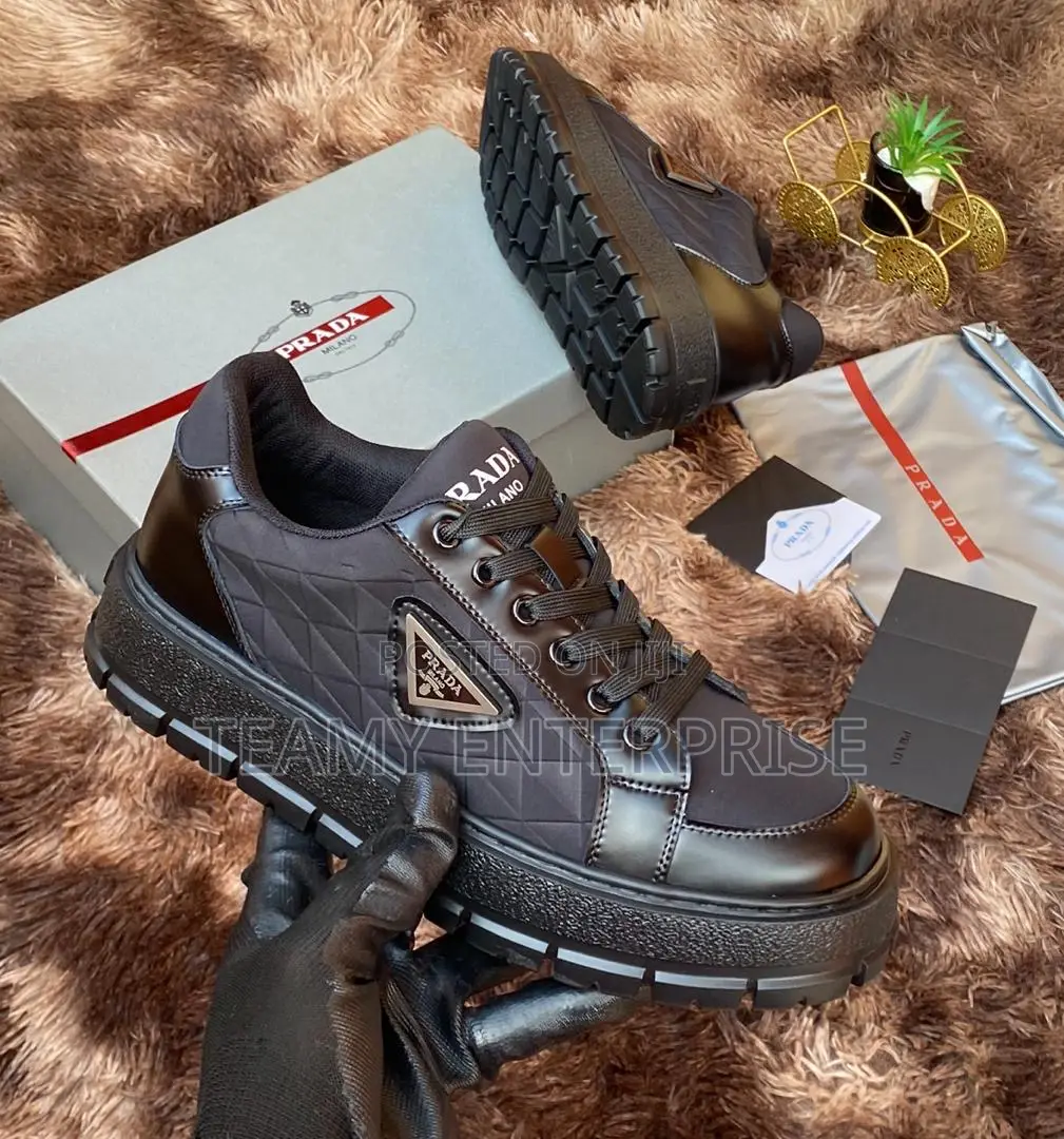 Prada Milano Luxury Laced Sneakers