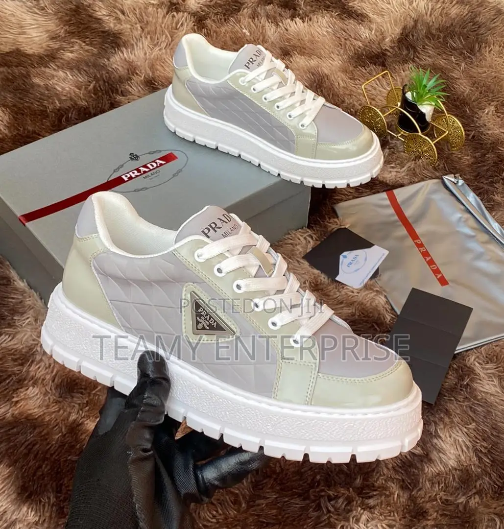 Prada Milano Luxury Laced Sneakers