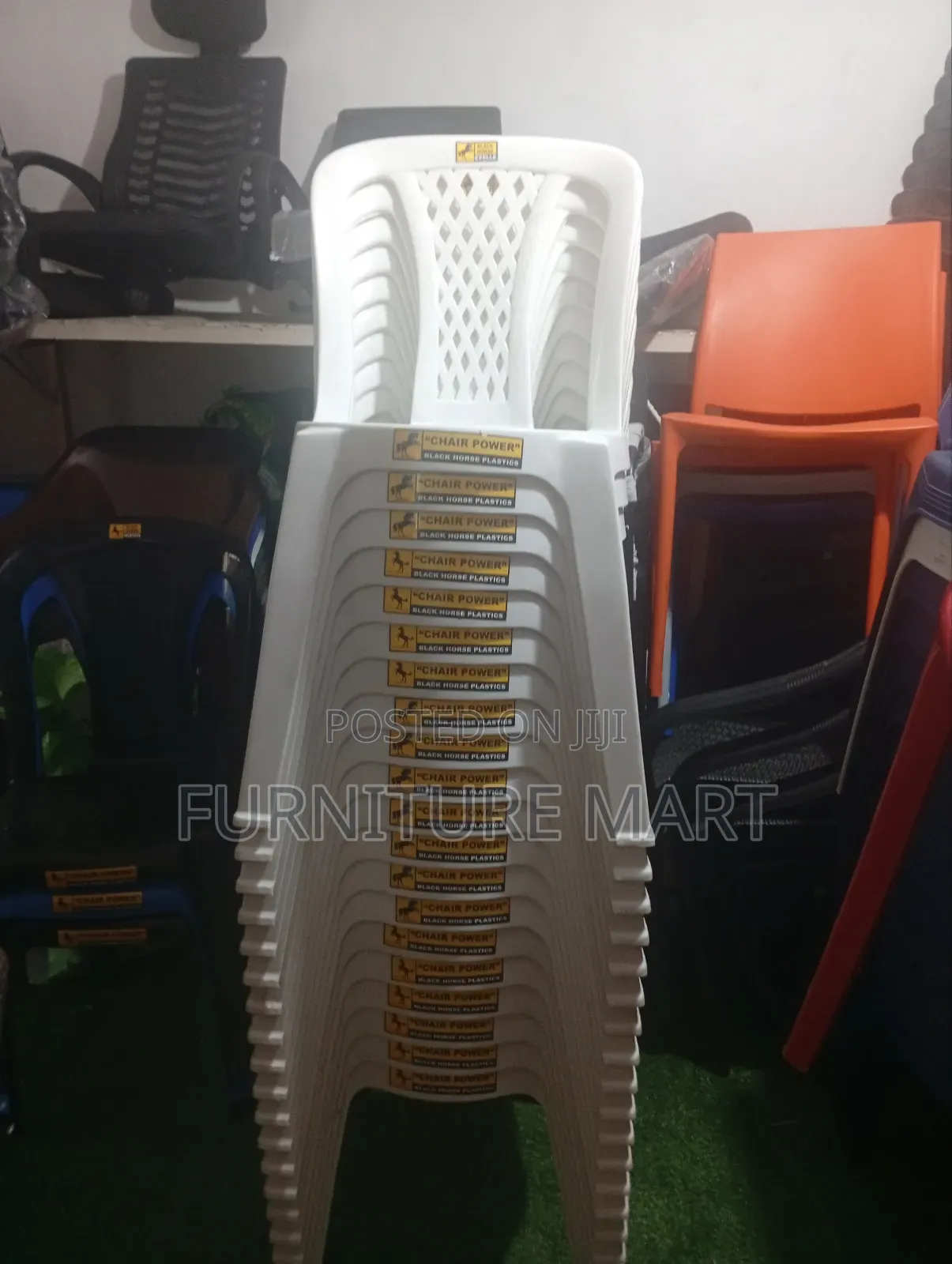 Plastic Chairs in Different Colours