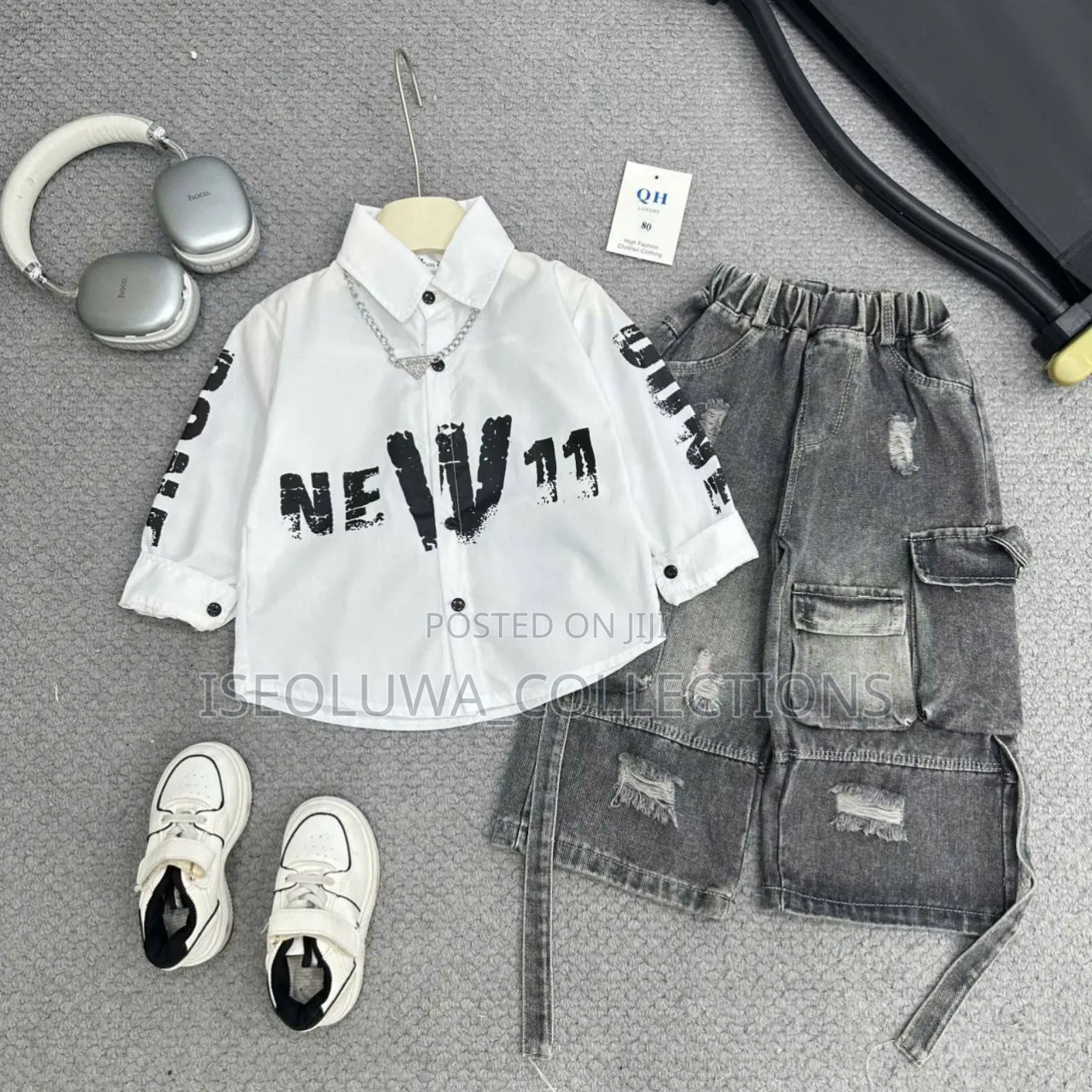 2pc Children Wear Set (Shirt Cargo Pants)