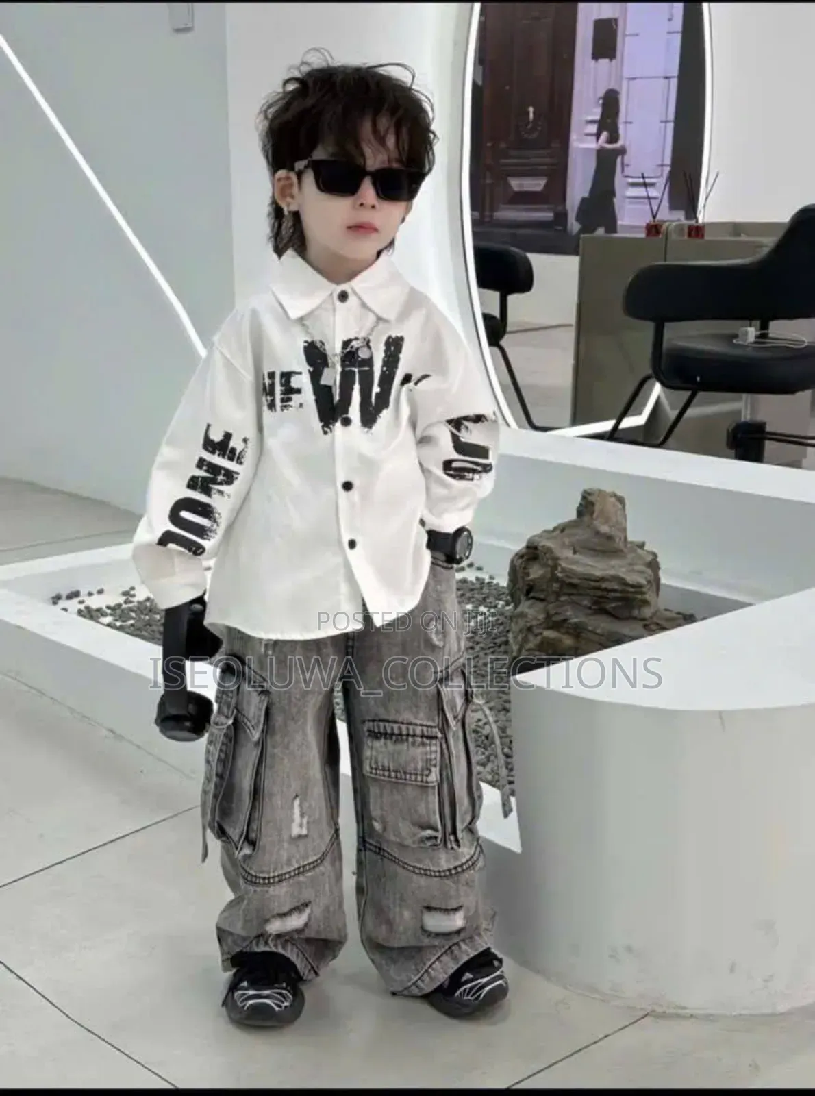 2pc Children Wear Set (Shirt Cargo Pants)