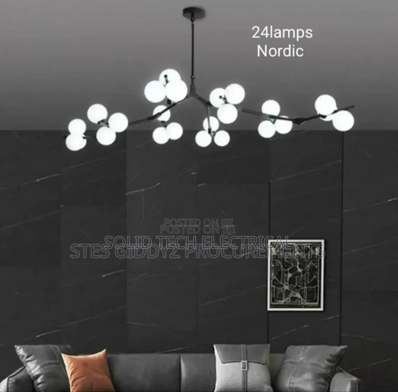 Luxury Nordic Sitting Room Light With The Glass