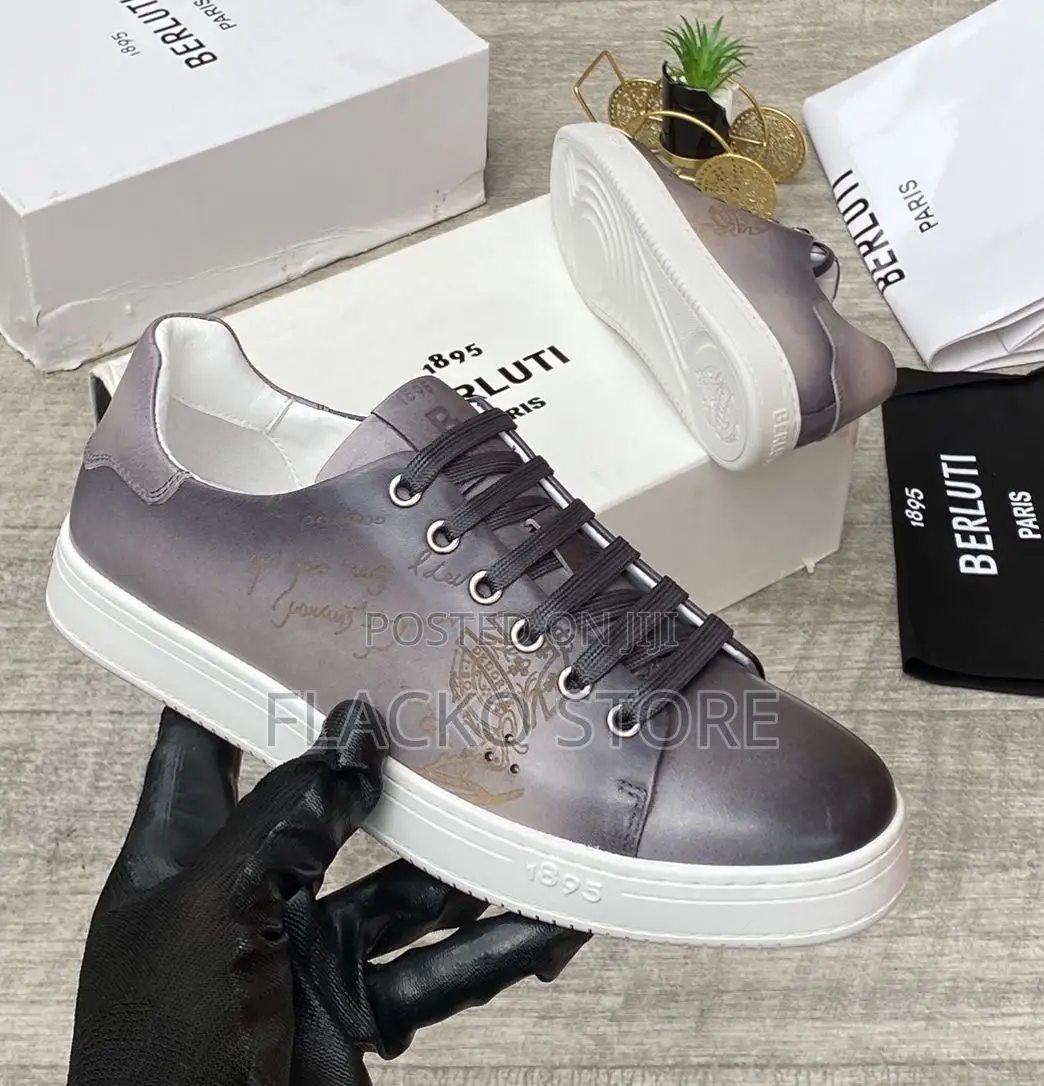 Original 1895 Berluti Casual Leather Sneakers