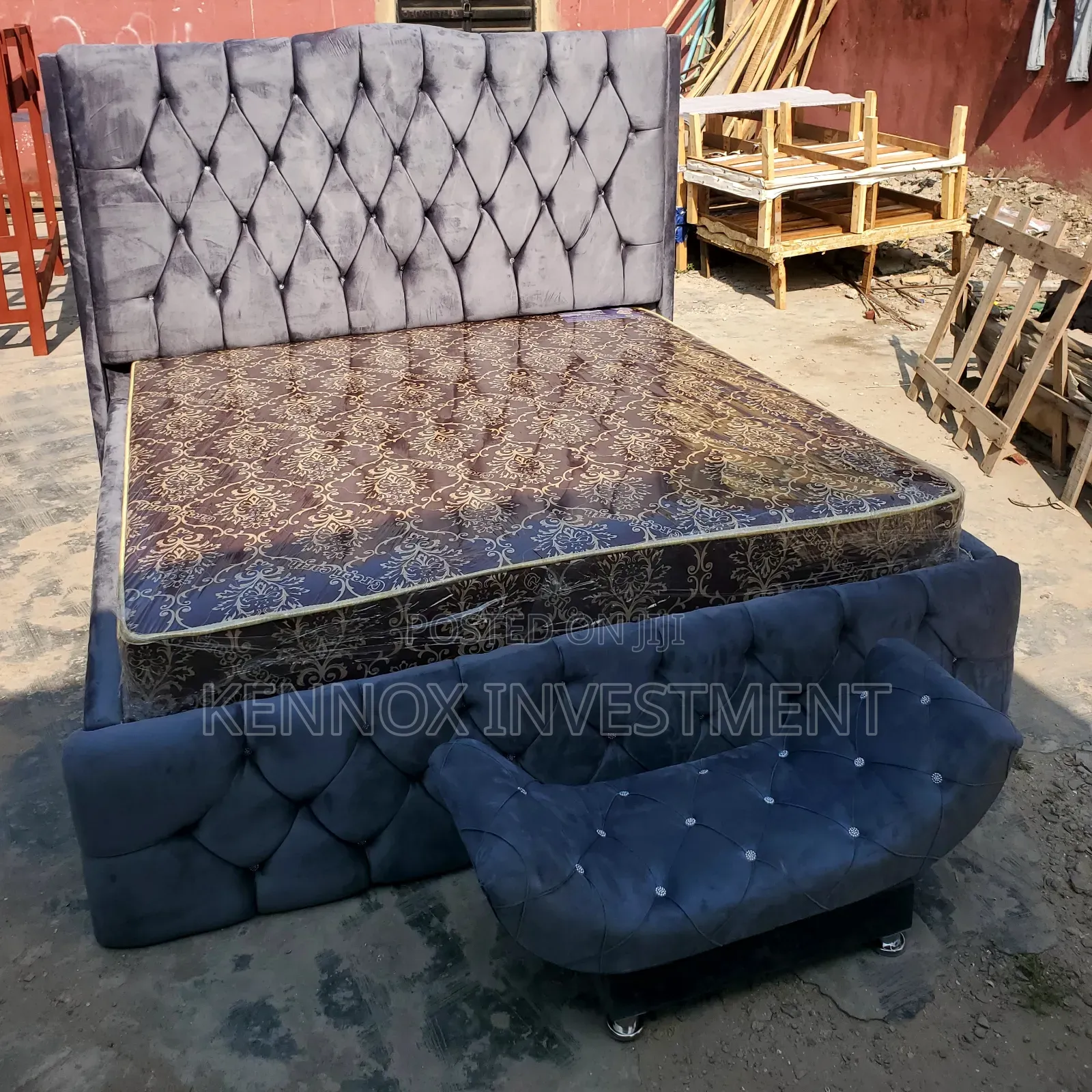 6 by 6 Solid Wood Botton Bedframe