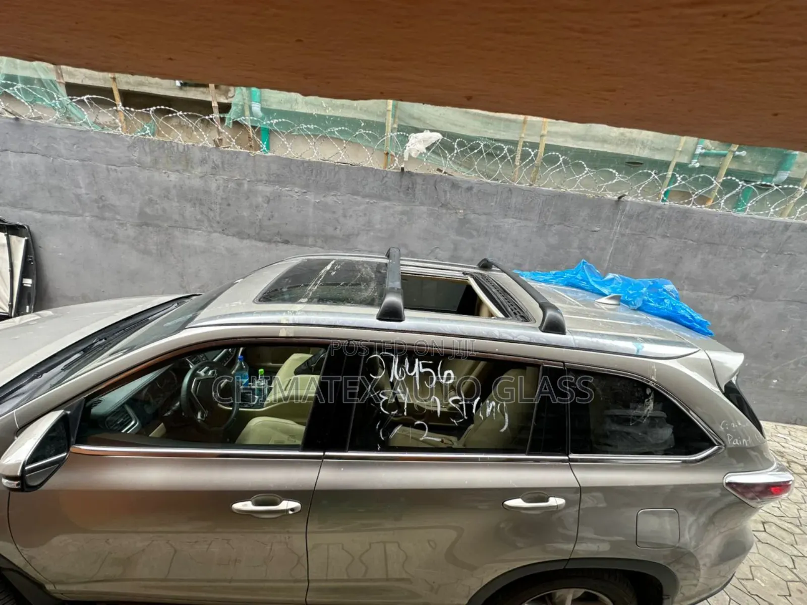Toyota Highlander 2017 Panoramic Roof Glass Installed