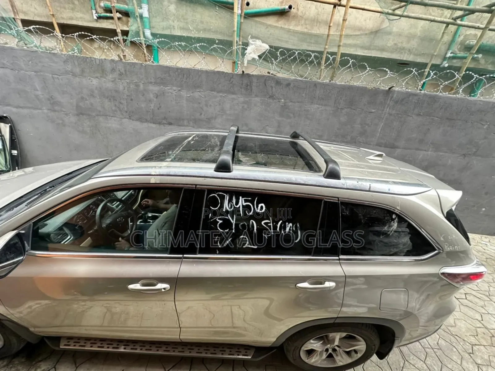 Toyota Highlander 2017 Panoramic Roof Glass Installed
