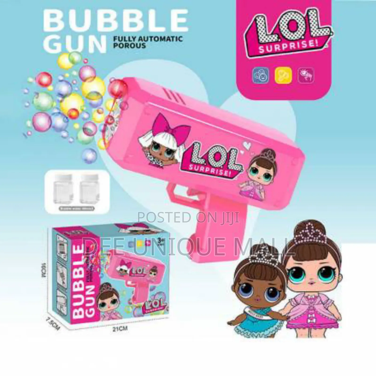 Lol Surprise-Themed Automatic Bubble Gun
