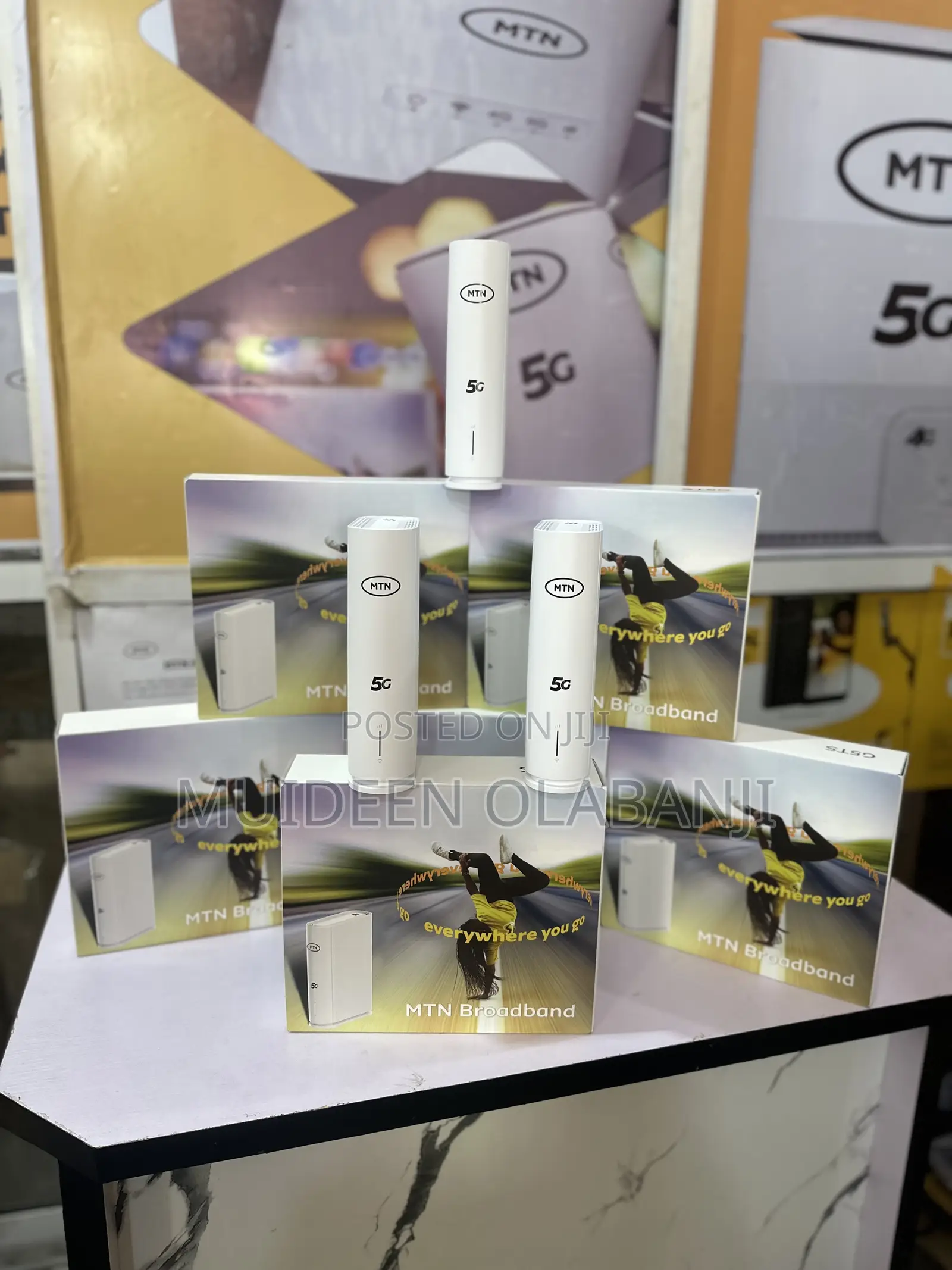 5g MTN Broadband Router With Free Unlimited Data Back Up Power Bank