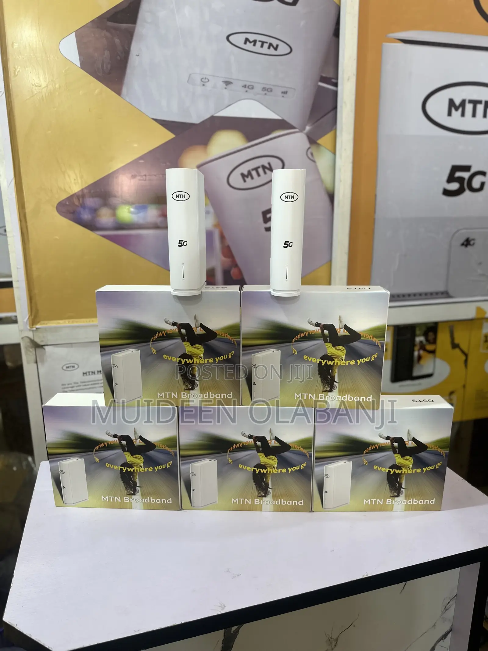 5g MTN Broadband Router With Free Unlimited Data Back Up Power Bank