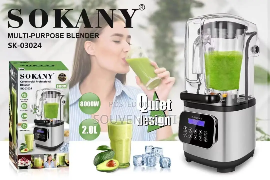High Grade Luxurious Sokany Soundproof Quality Blender