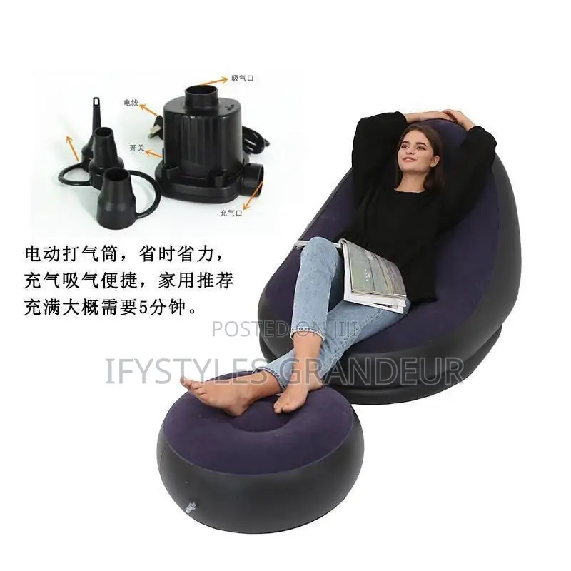 Indoor and Outdoor Inflatable Sofa/Couch With Electric Pump
