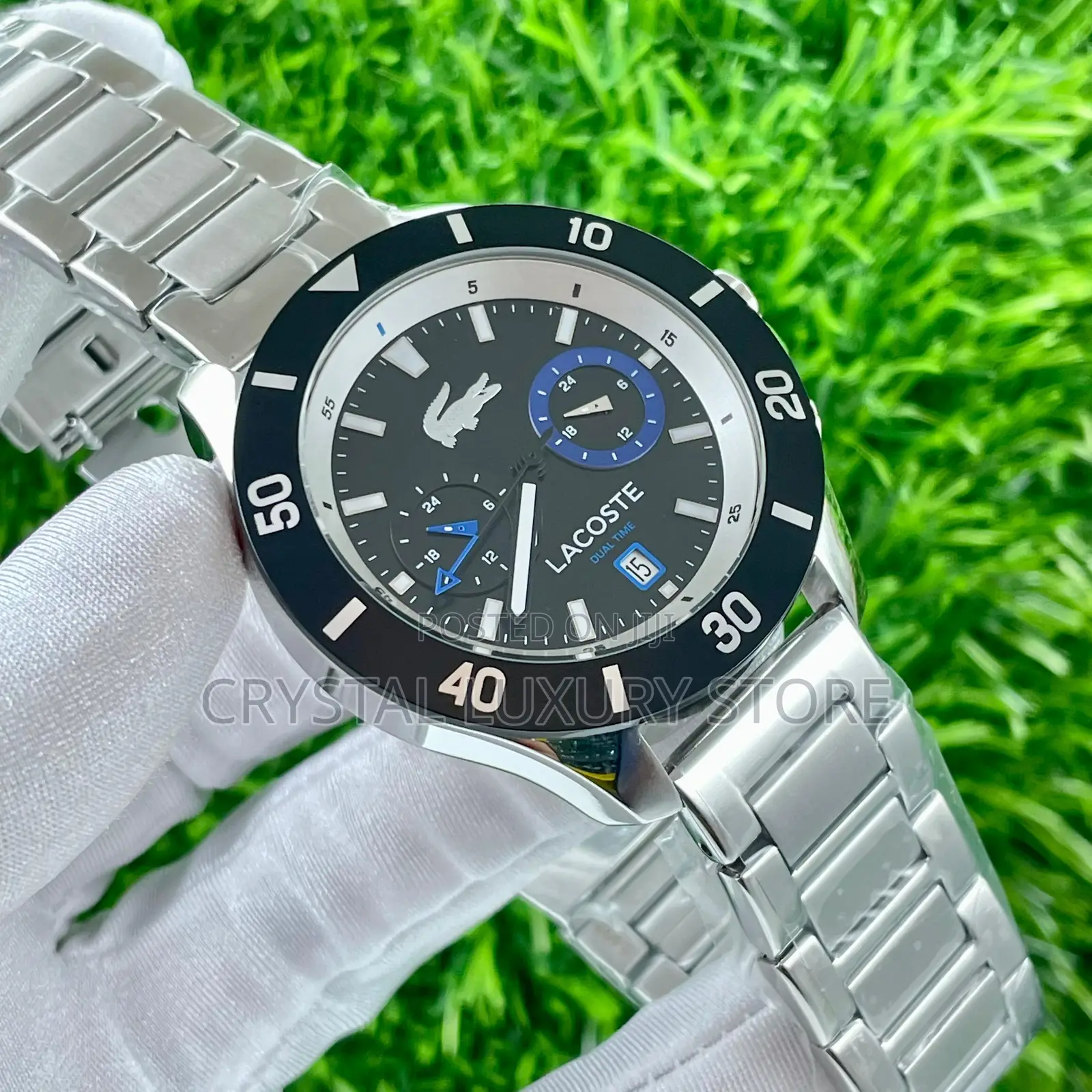 Lacoste Quality Luxury Men Chain Strap Water Resistant Wristwatch