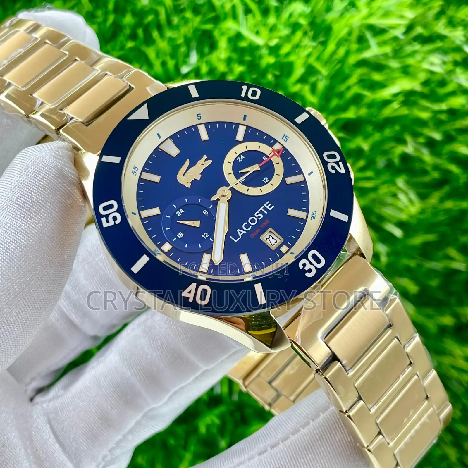 Lacoste Quality Luxury Men Chain Strap Water Resistant Wristwatch