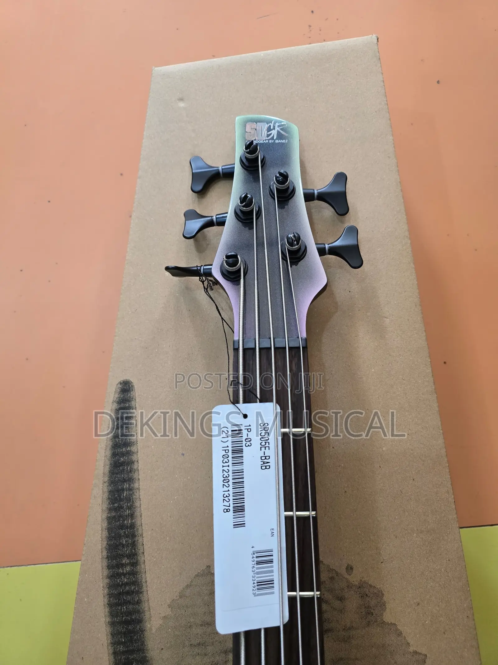 Ibanez Sr505e 5-String Electric Bass Guitar Black Aurora Burst Finish