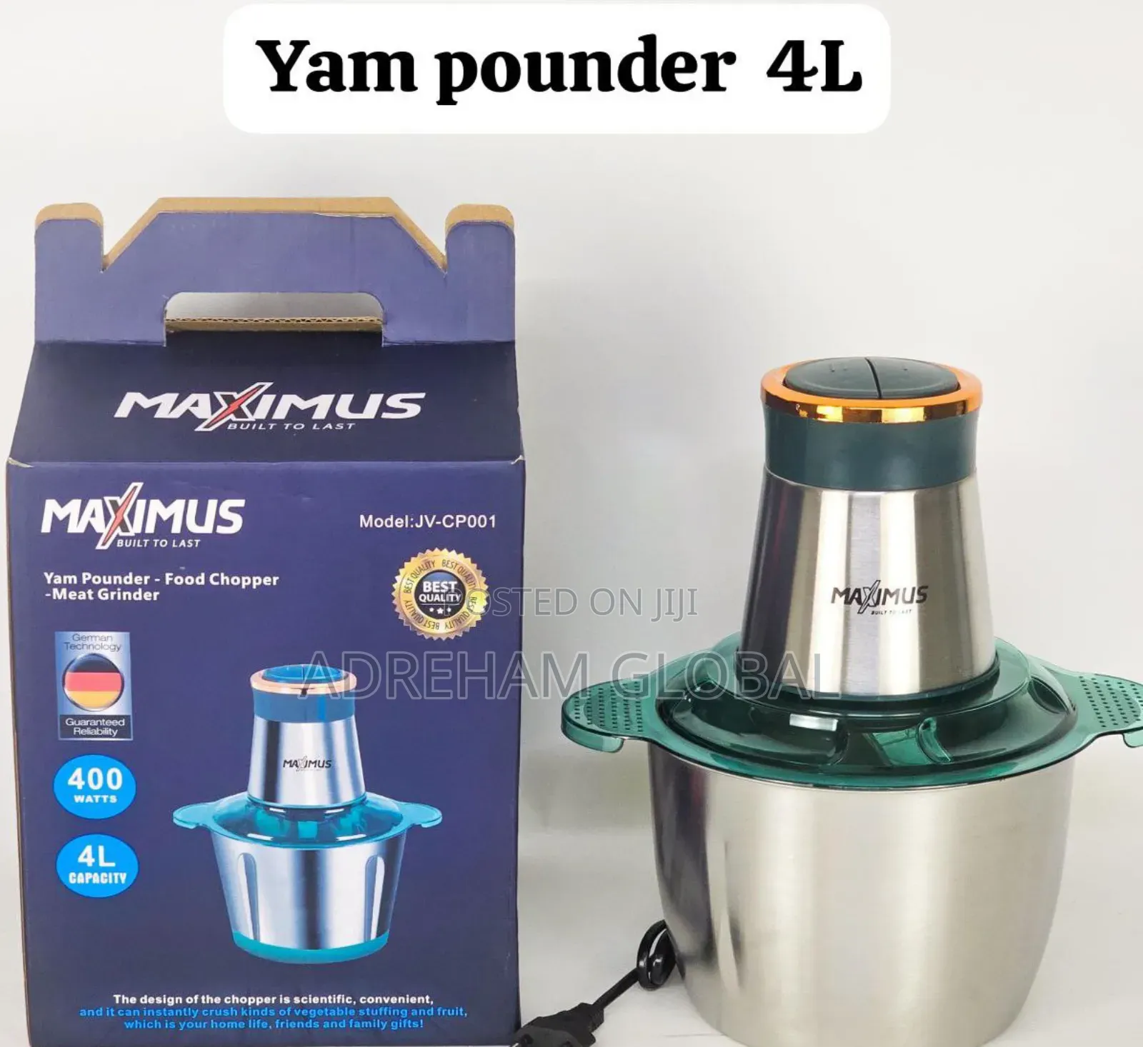 Maximus 4litres Yam Pounder