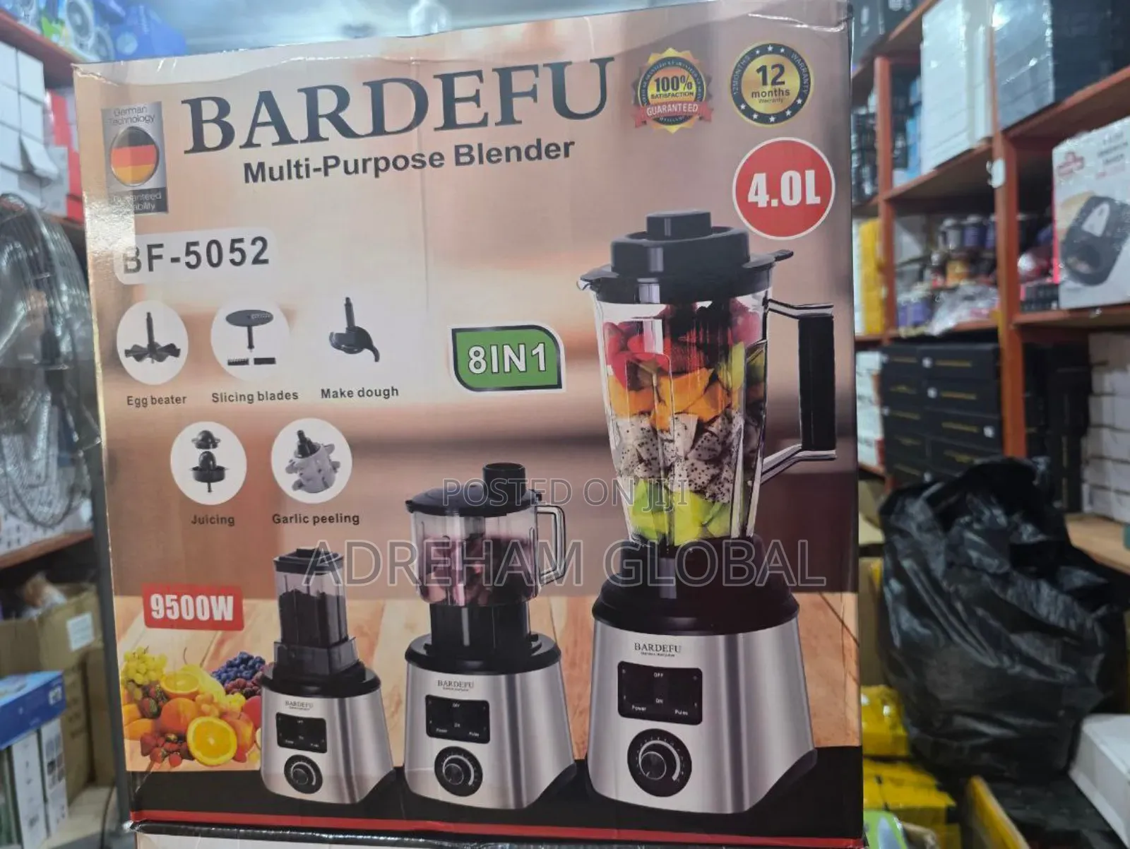 Bardefu 5052 [8in1] 4litres Blender