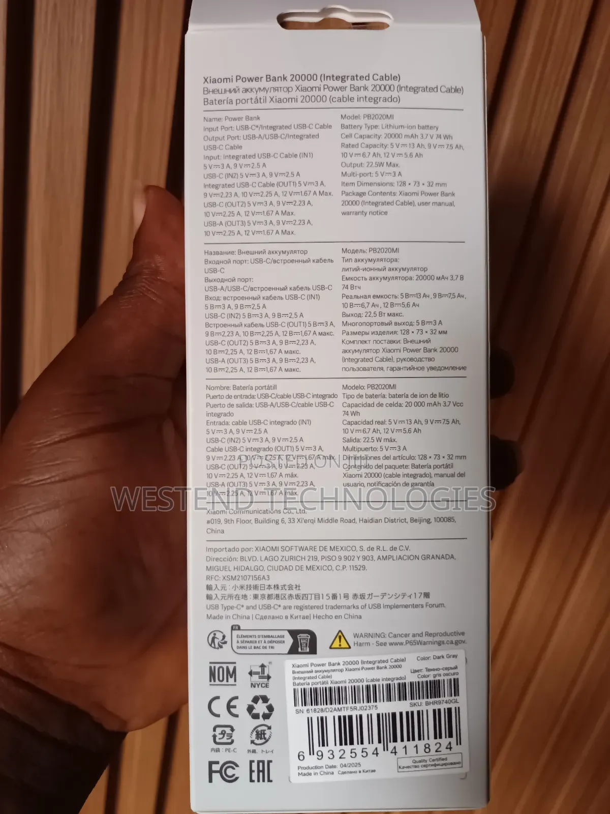 Xiaomi 22.5watts 20,000mah Fast Charge Power Bank