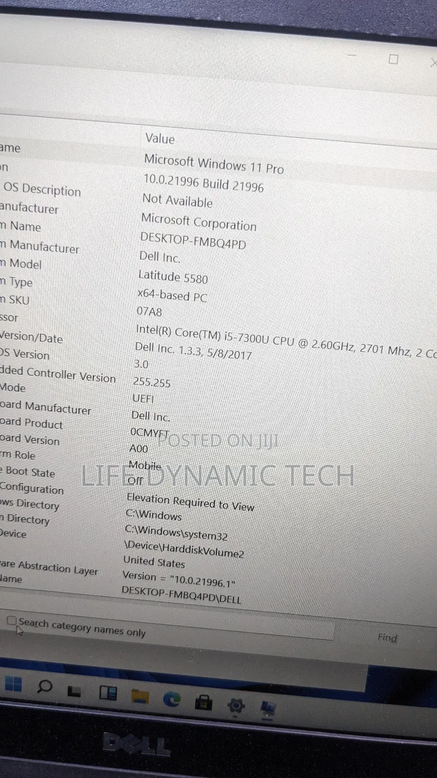 Laptop Dell Latitude 5580 8GB Intel Core i5 SSD 128GB