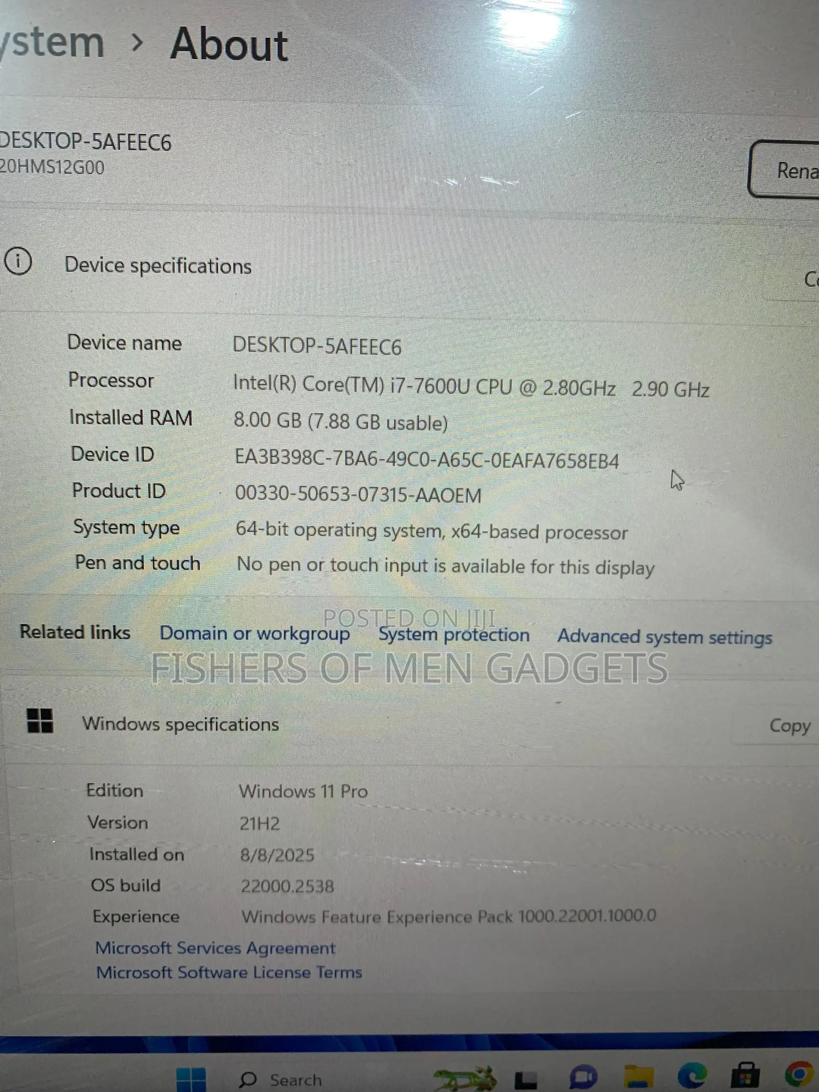 Laptop Lenovo ThinkPad X270 8GB Intel Core I7 SSD 256GB