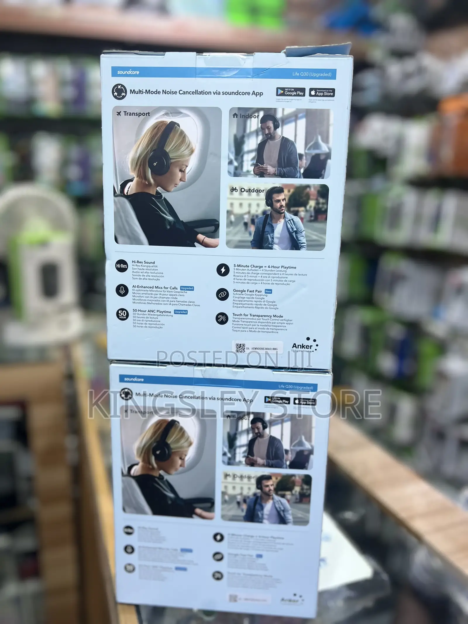 Soundcore Life Q30 by Anker, Hybrid Active Noise Cancelling Headphones