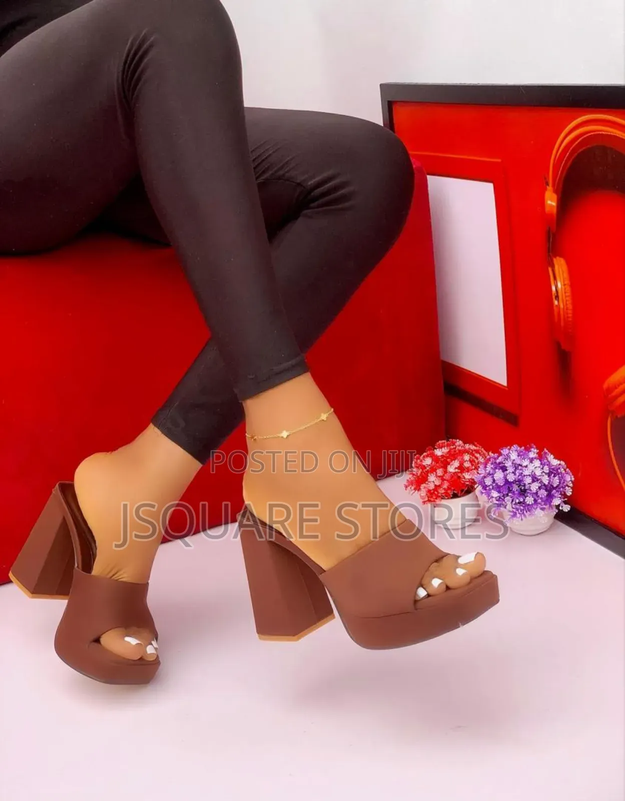 Ladies Well Balanced Slippers/ Block Heels Slippers