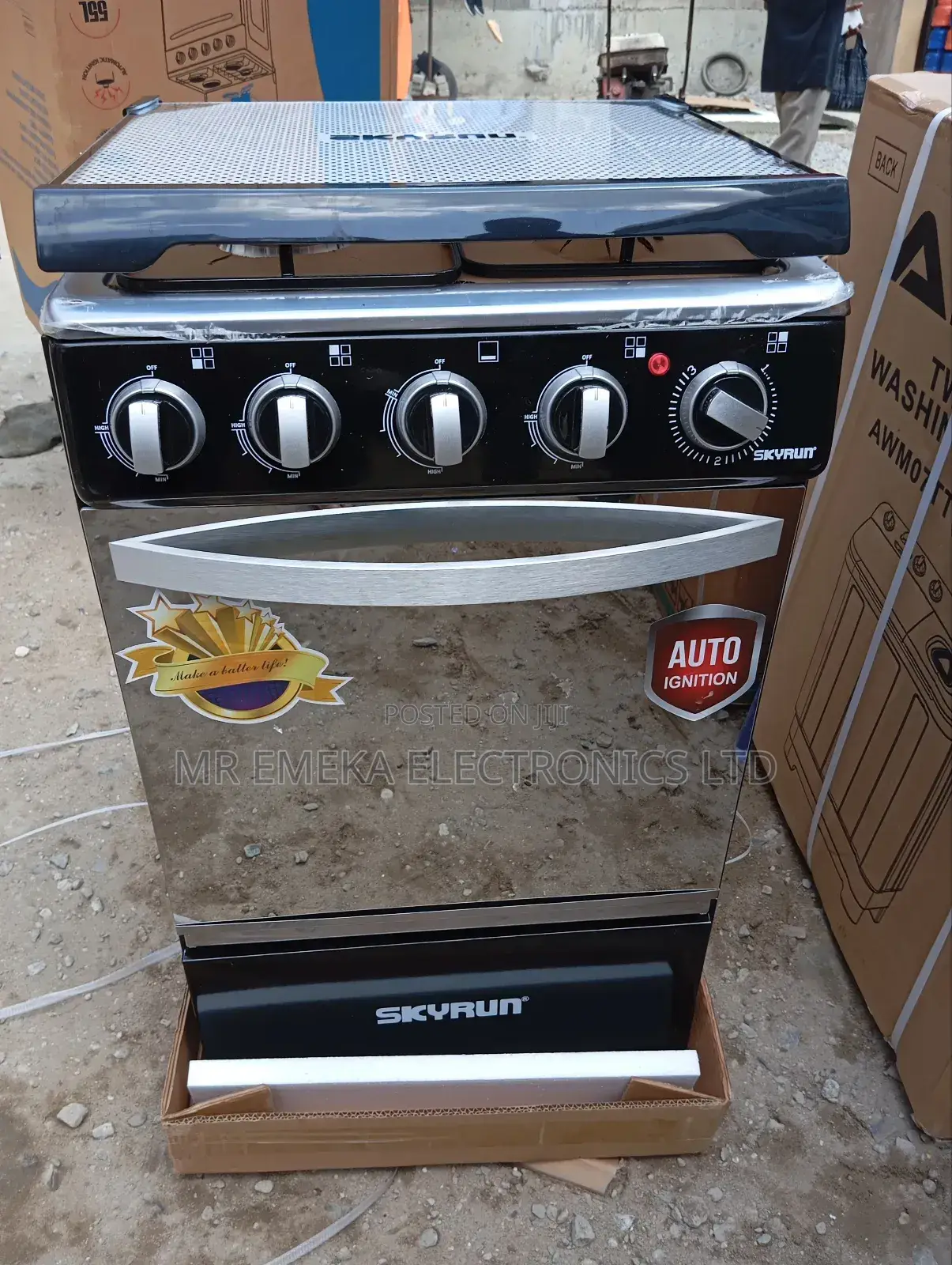 Skyrun Gas Cooker 3+1