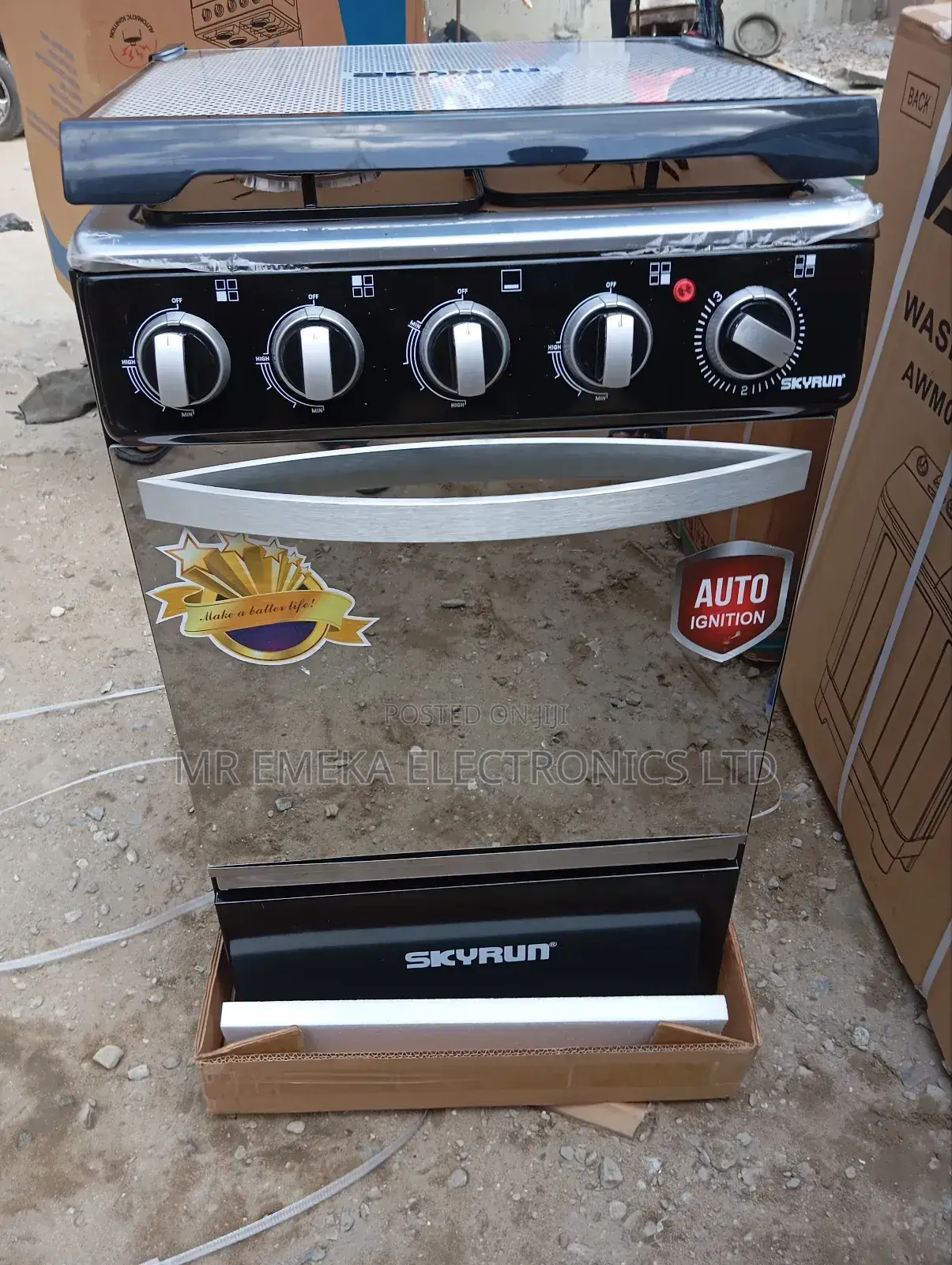 Skyrun Gas Cooker 3+1