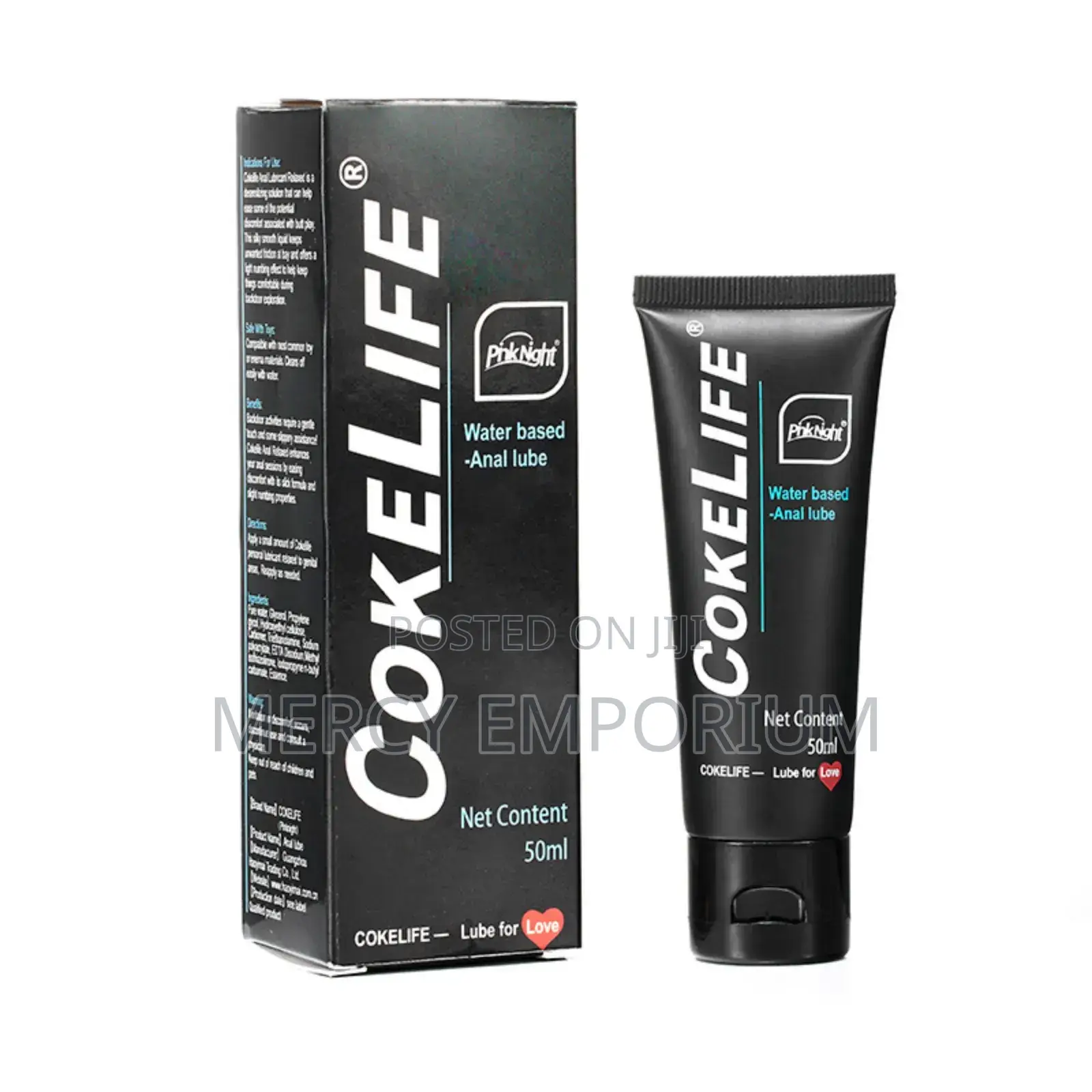 Water Based Lubricant for Anal and Vagina 50ml