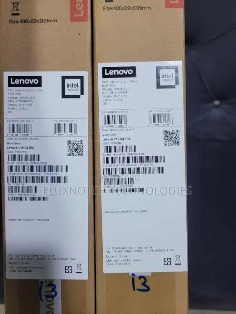 New Laptop Lenovo V15 G4 8GB Intel Core i3 SSD 256GB