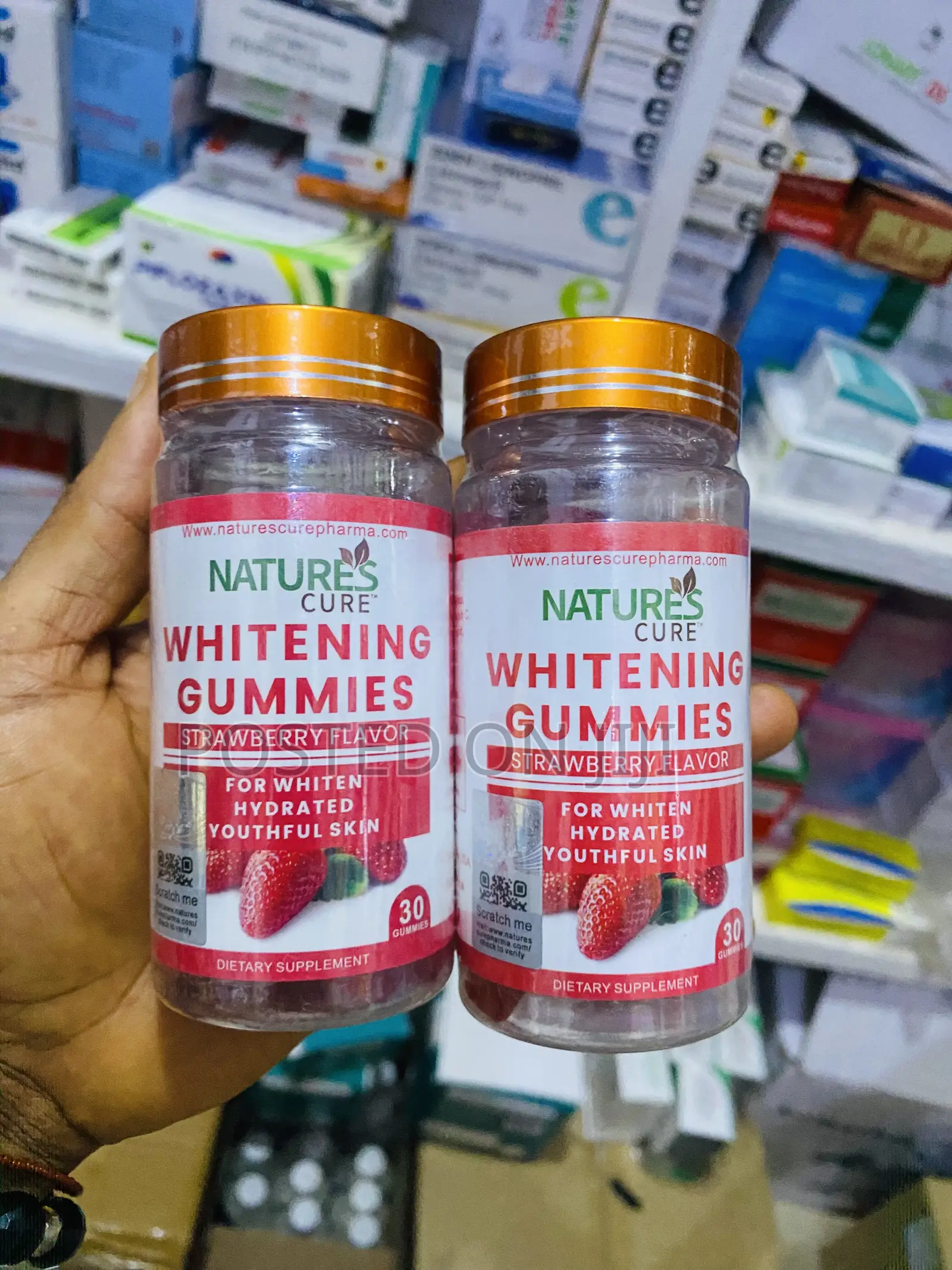 Nature Cure Whitening Gummies for Even Tone Glowing Skin