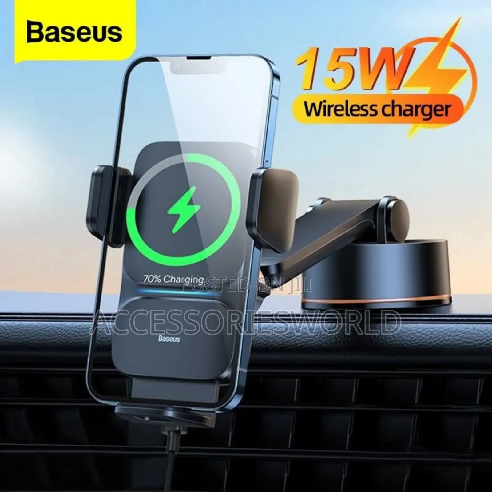 Bsaeus Wisdom Alignment Car Air Vent Mount Wireless Charger