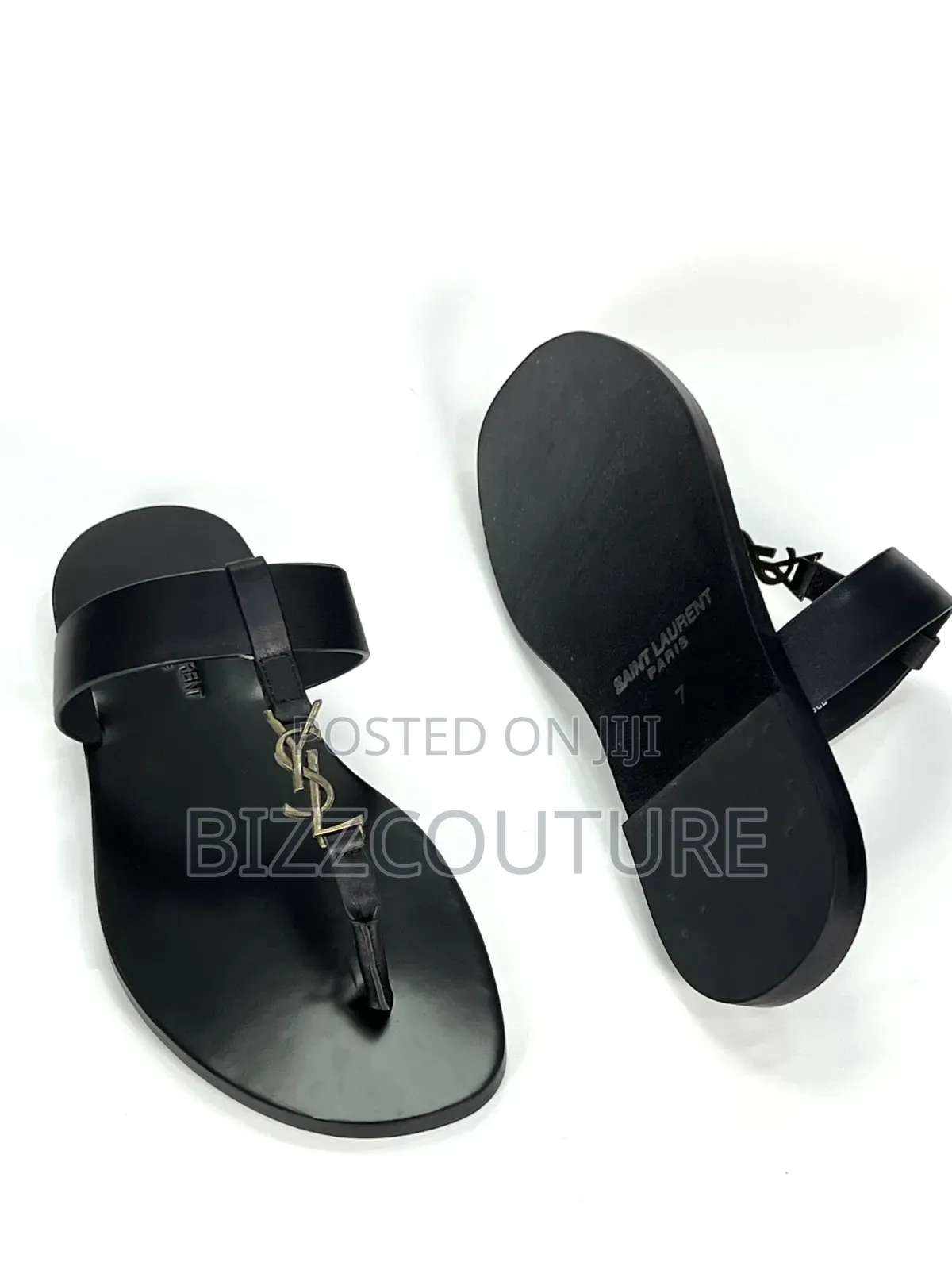 Original Yves Saint Laurent Leather Slippers Available in Store
