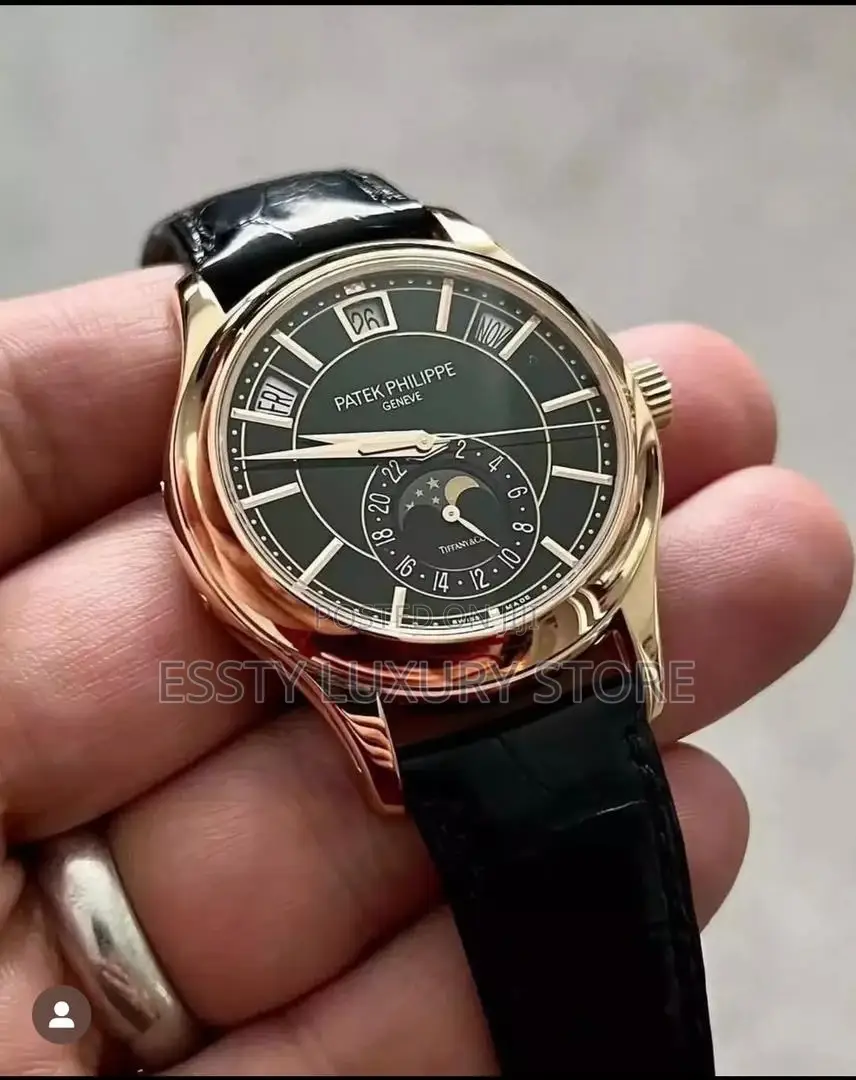 Automatic Engine Annual Calendar Patek Philippe Leather Strap