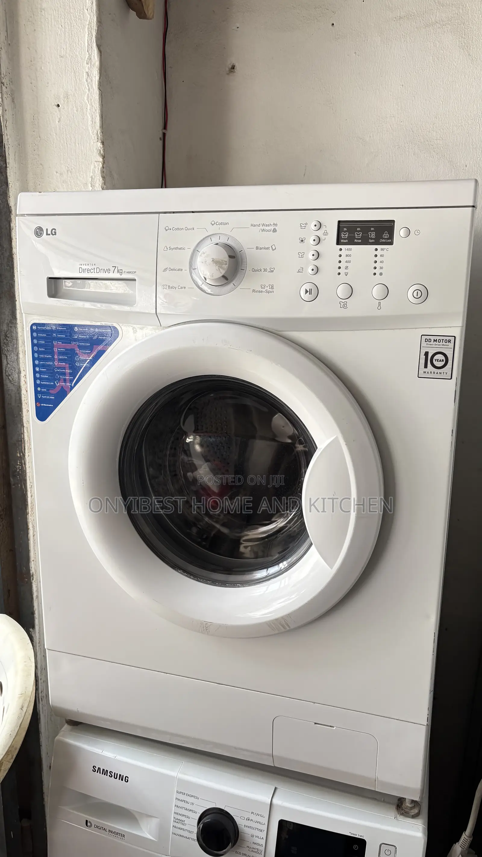 Lg 7kg Wash Rinse and Spin Inverter Washing Machine