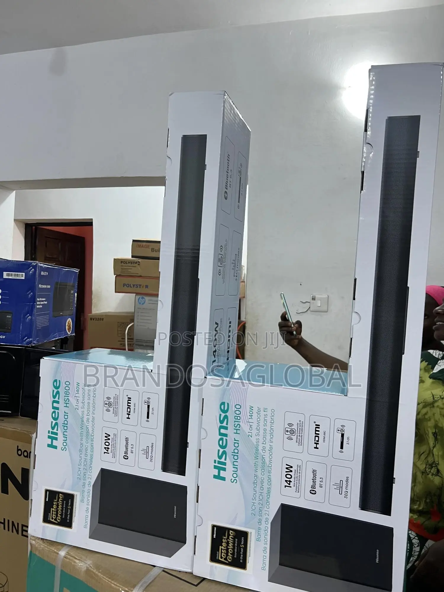 Quality Sound,Low Power - 140watts Hisense Soundbar Hs1800