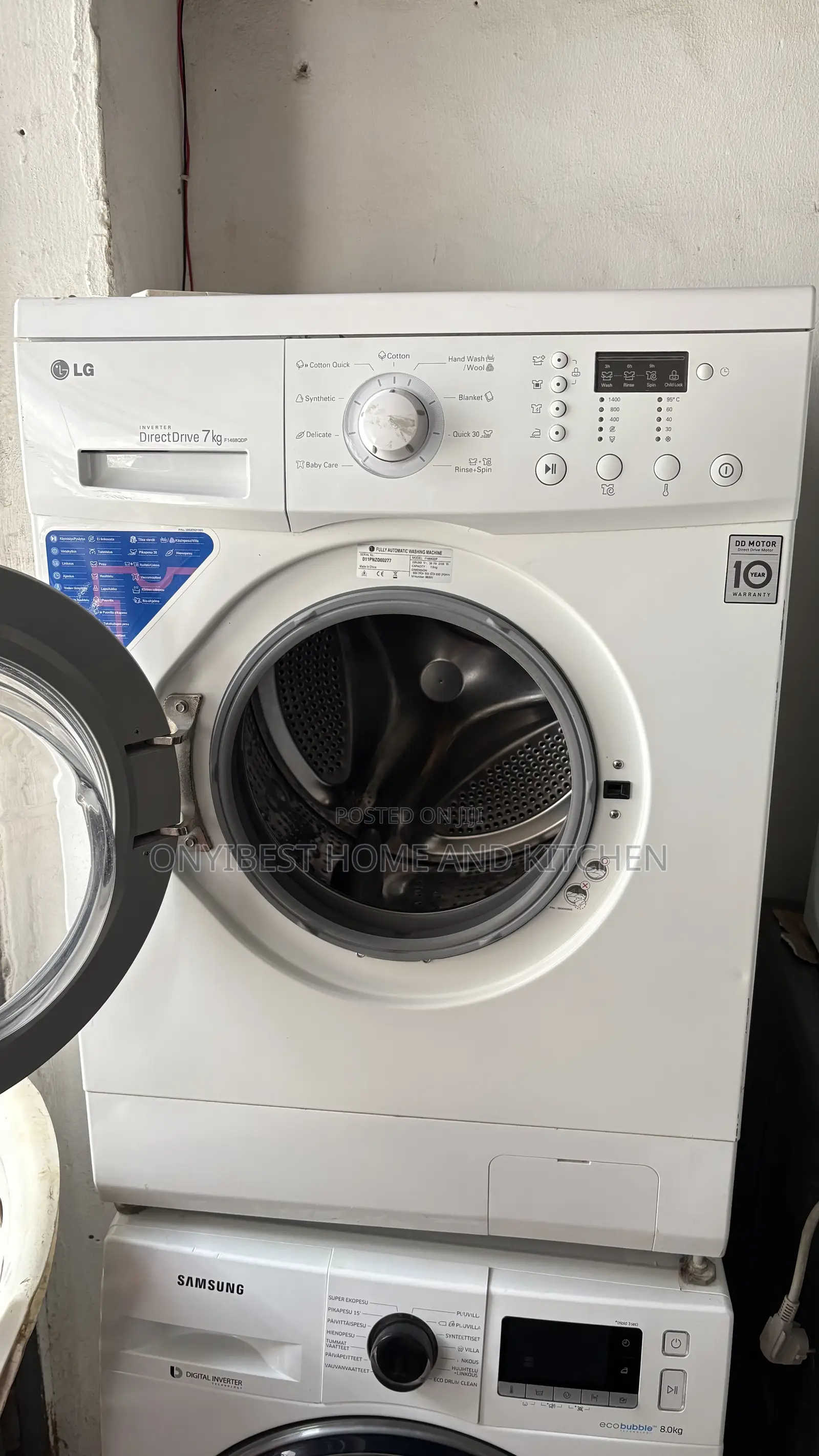 Lg 7kg Wash Rinse and Spin Inverter Washing Machine