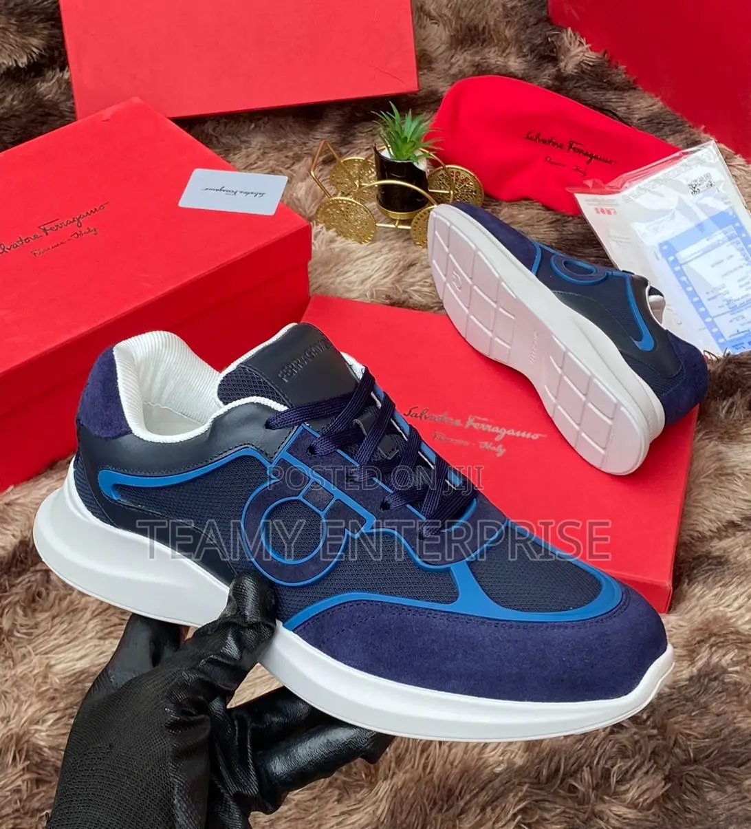 High Quality Italian Luxury Salvatore Ferragamo Men Sneakers