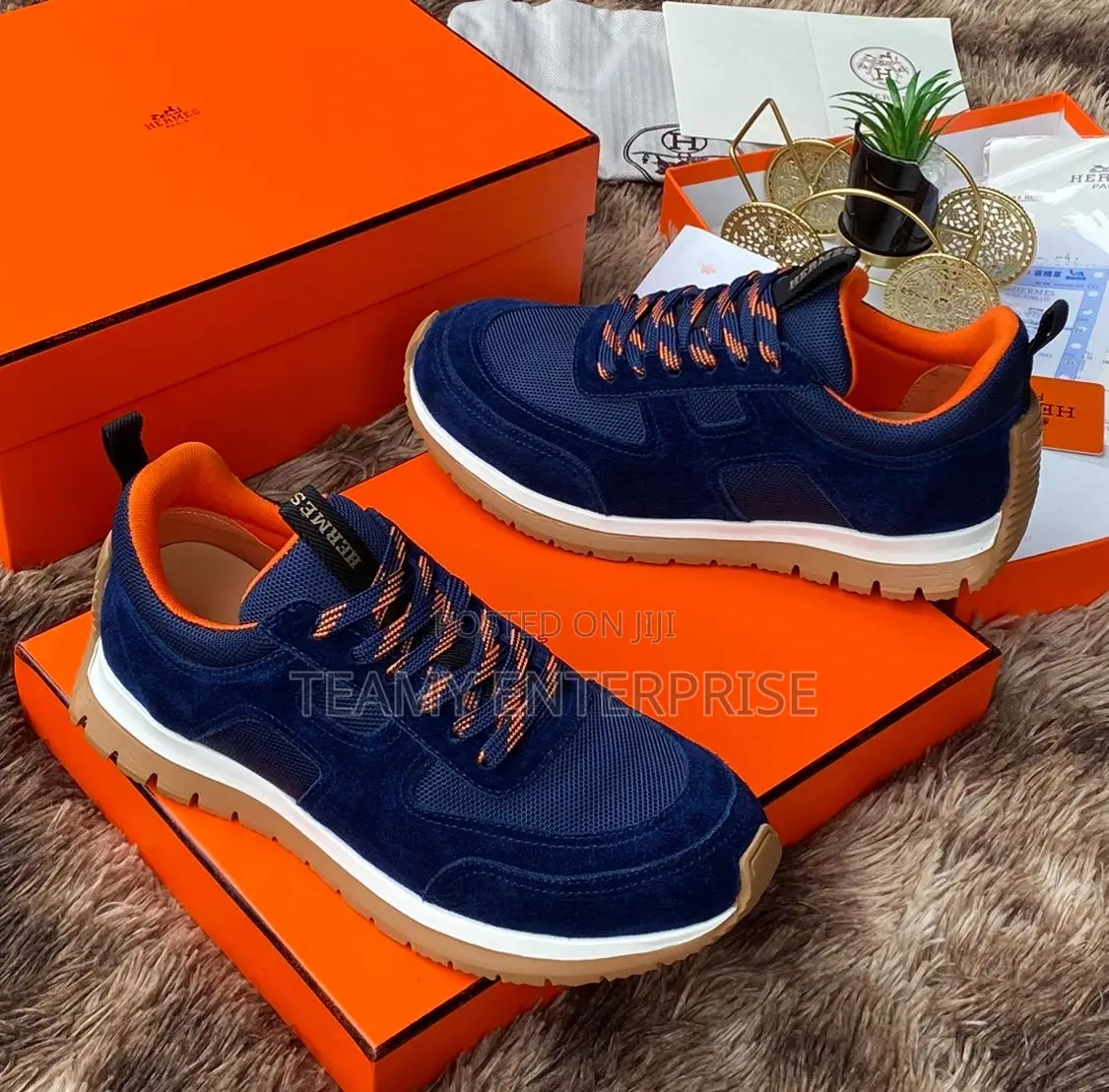 High Quality Hermes Paris Luxury Lifestyle Sneakers With Btown Sole